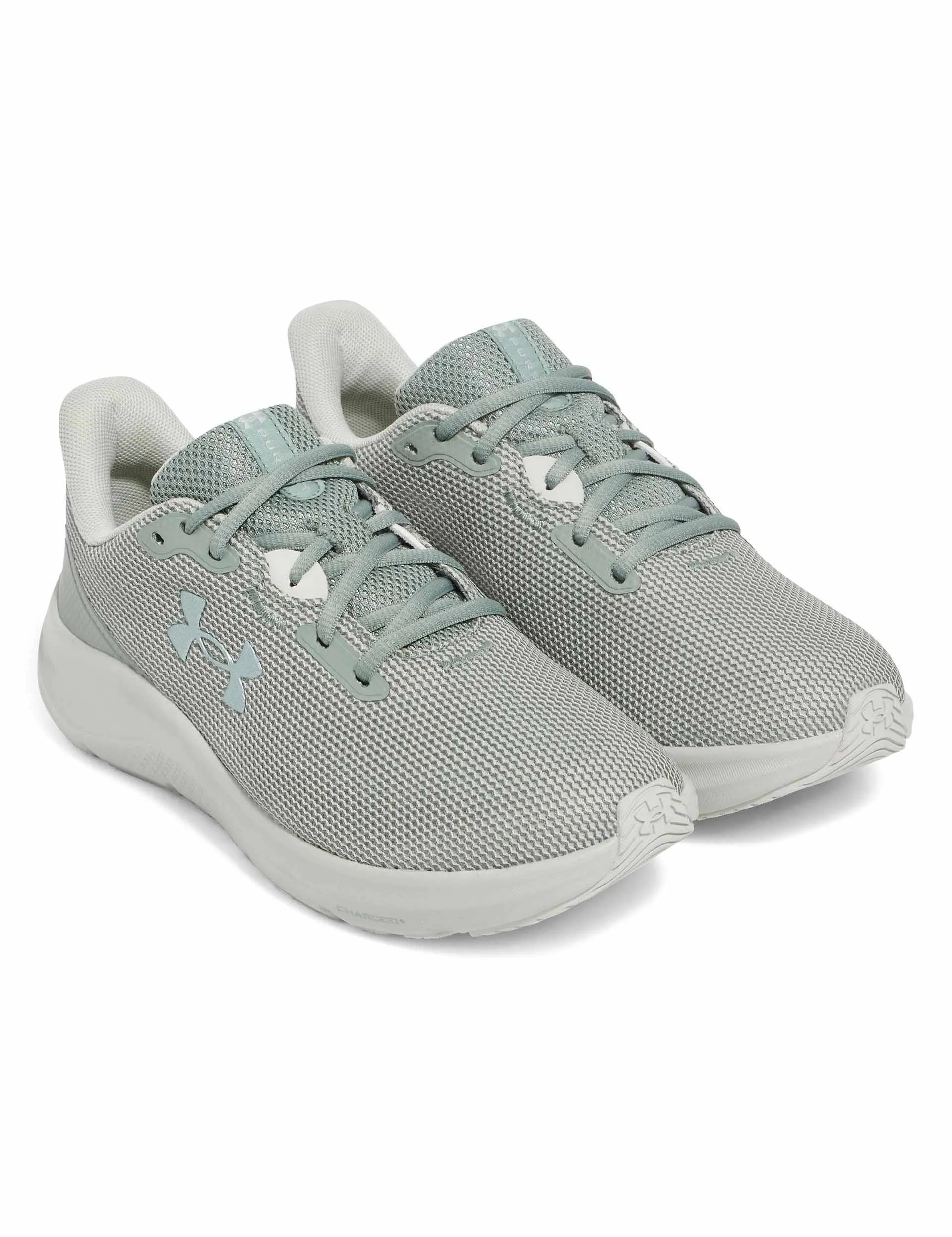 Pursuit 4 Running Shoes - Silica Green/Metallic Silica park grassy terrain