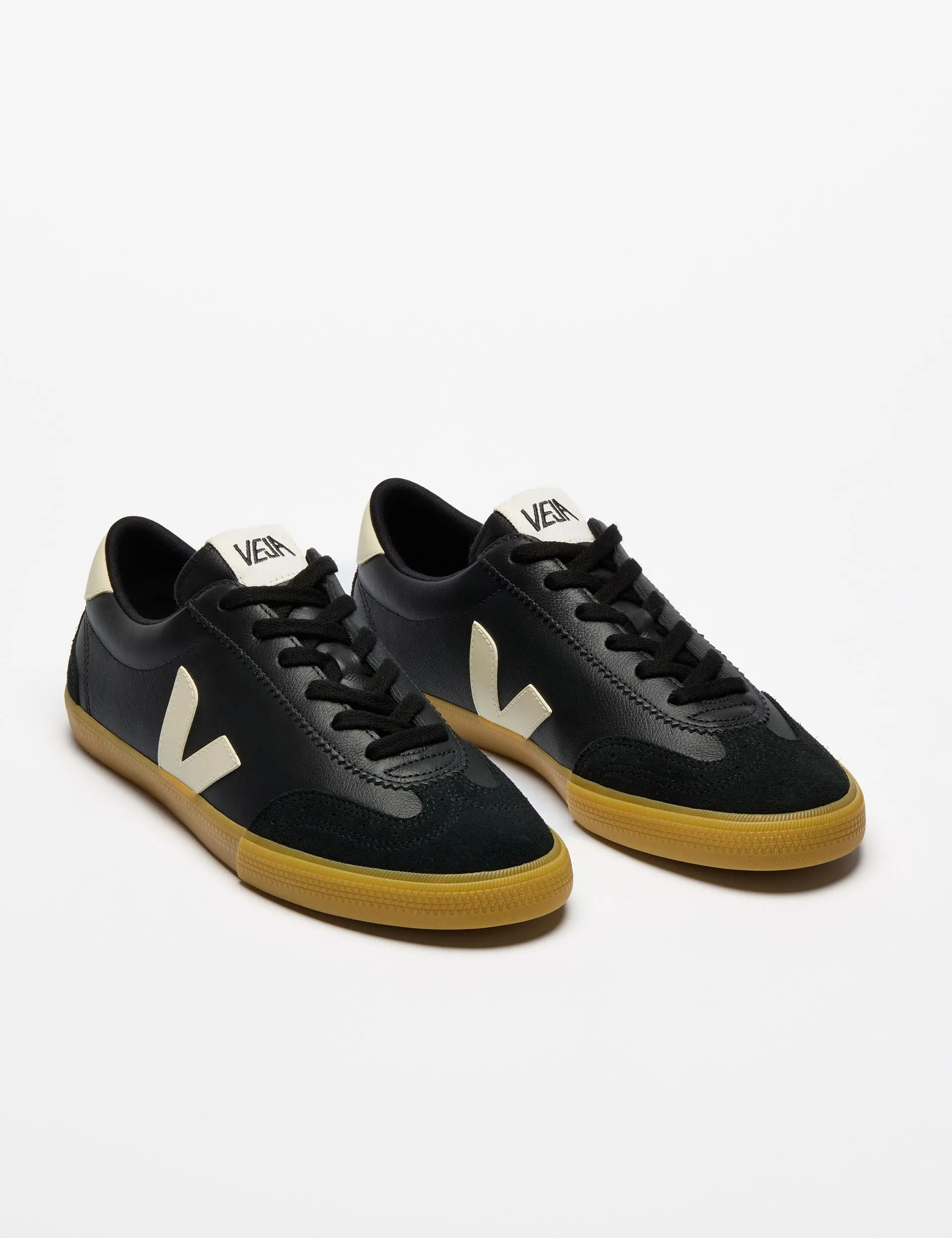 Volley Leather - Black Pierre Anti Slip Multi Density Midsole