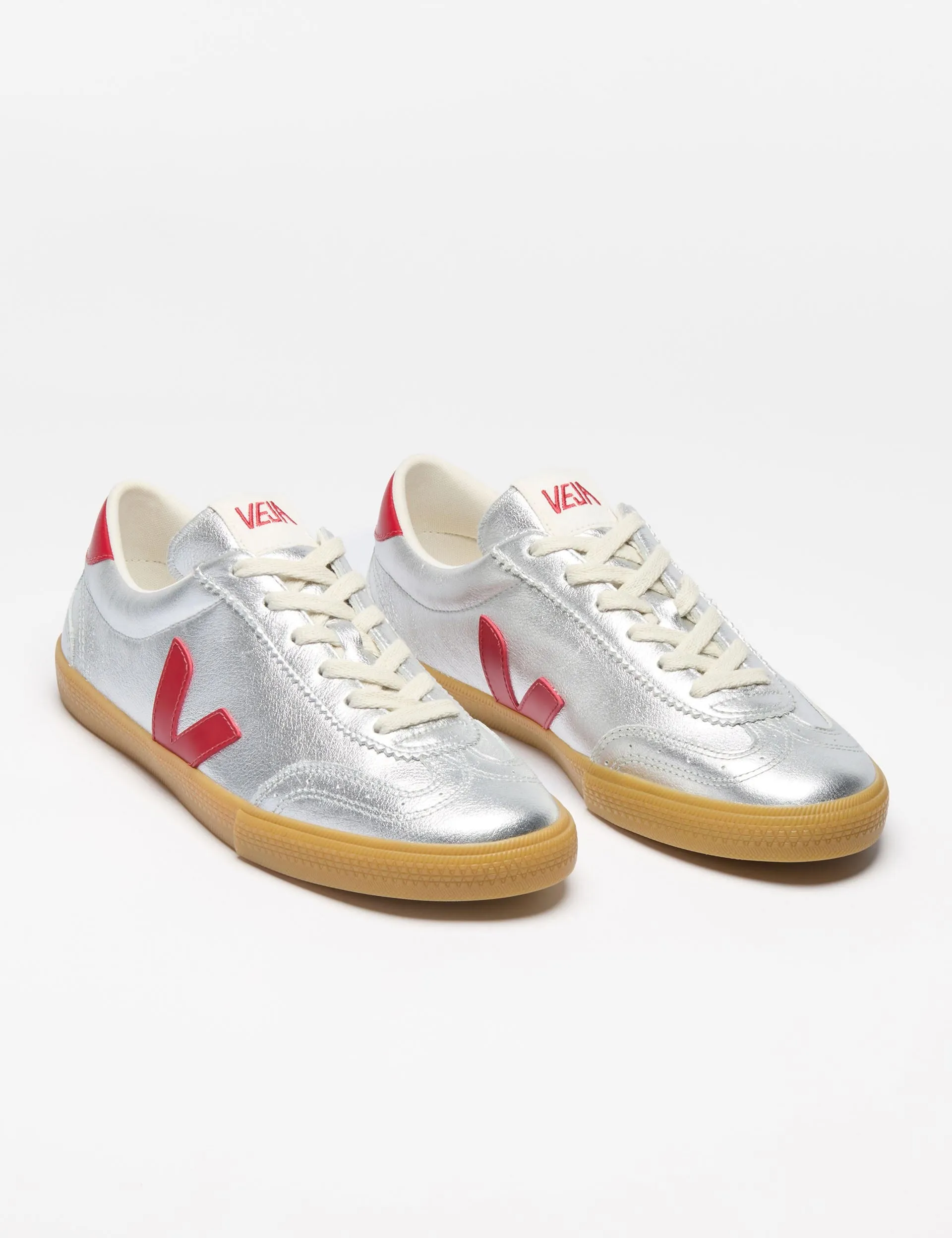 Zip Up Closure Workout Volley Leather - Silver Pepper
