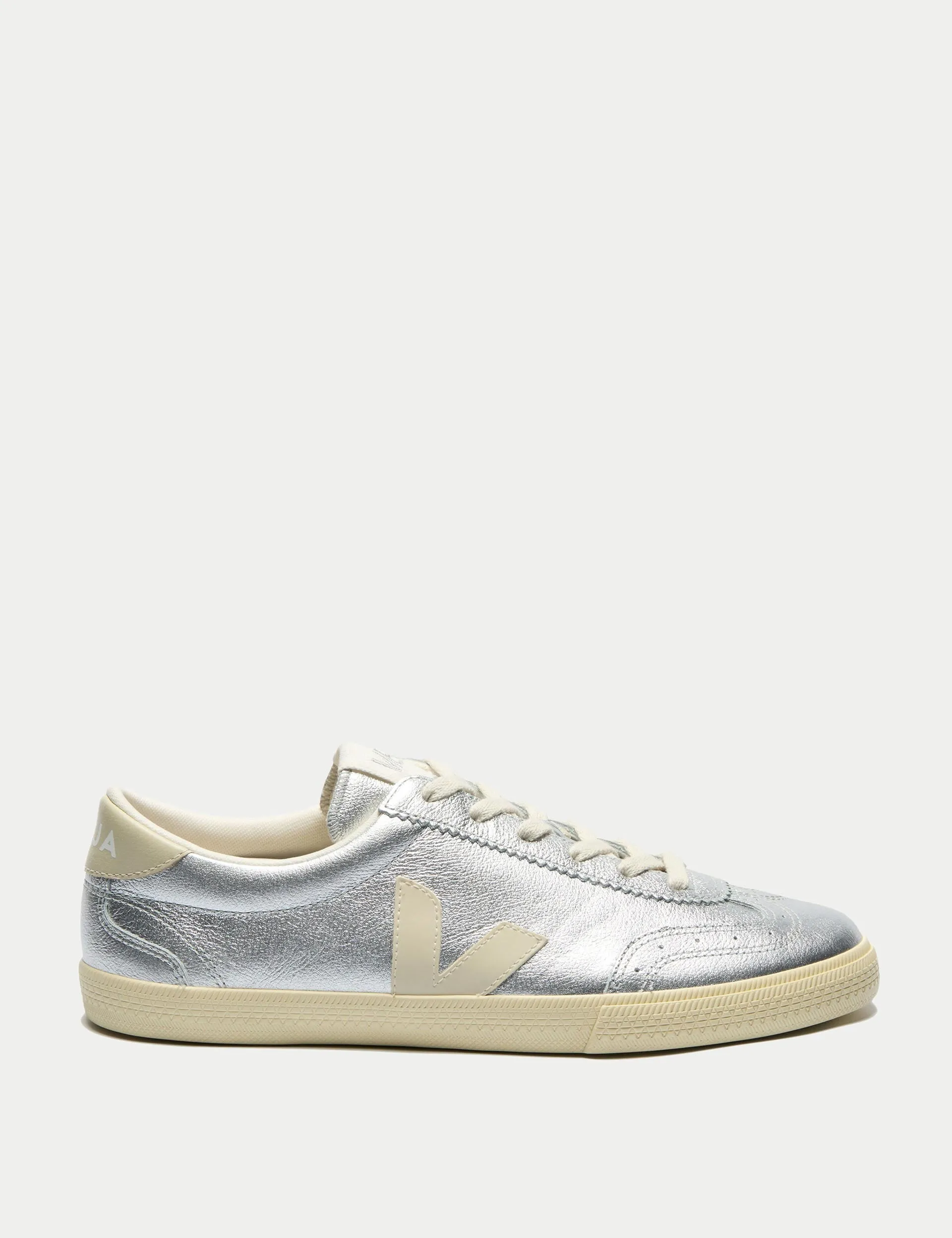 Volley Leather - Silver Pierre Hyper Durable Rubber Compound Fashion Fit