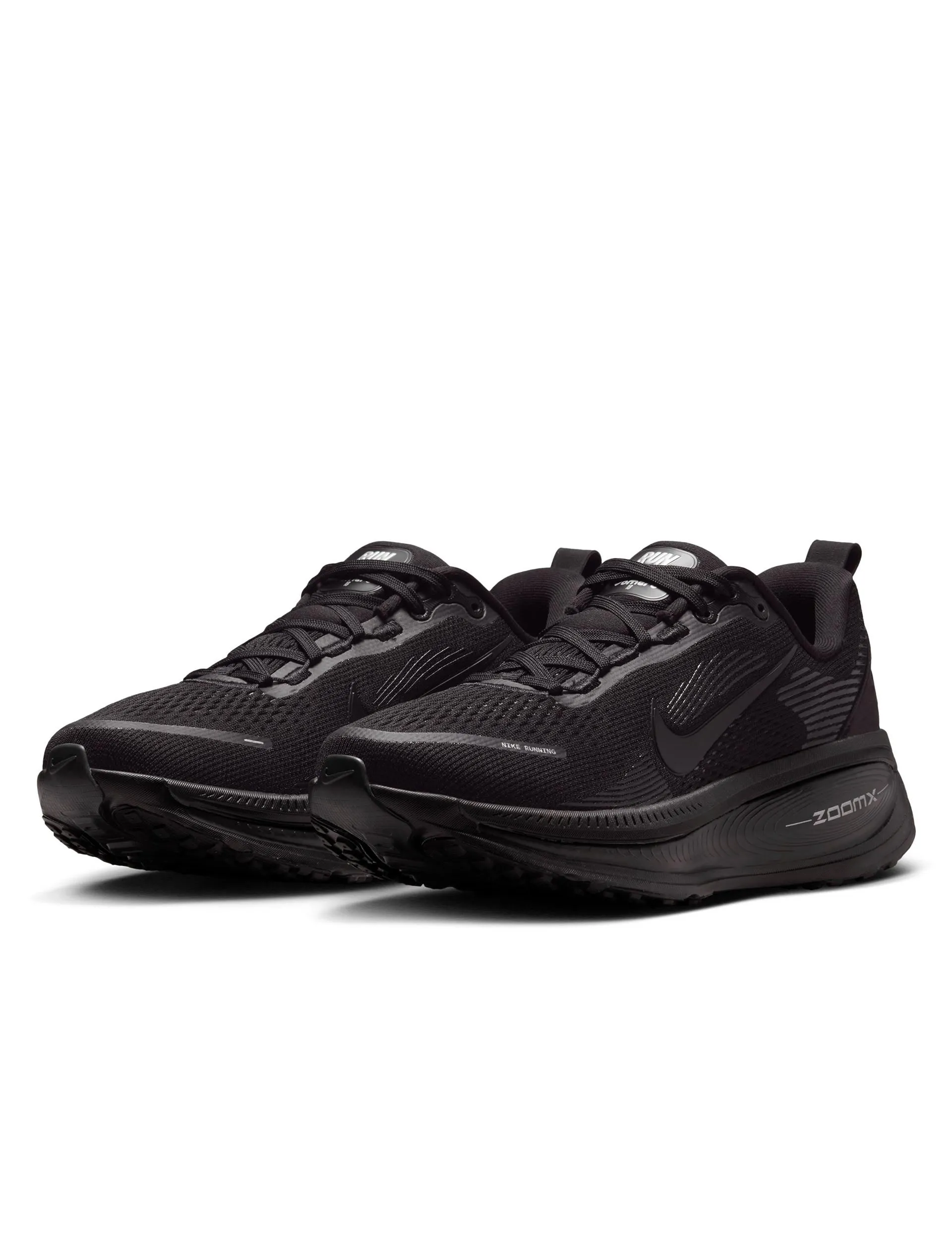 Easy Maintenance Vomero 18 Running Shoes - Black/Dark Smoke Grey/Light Smoke Grey