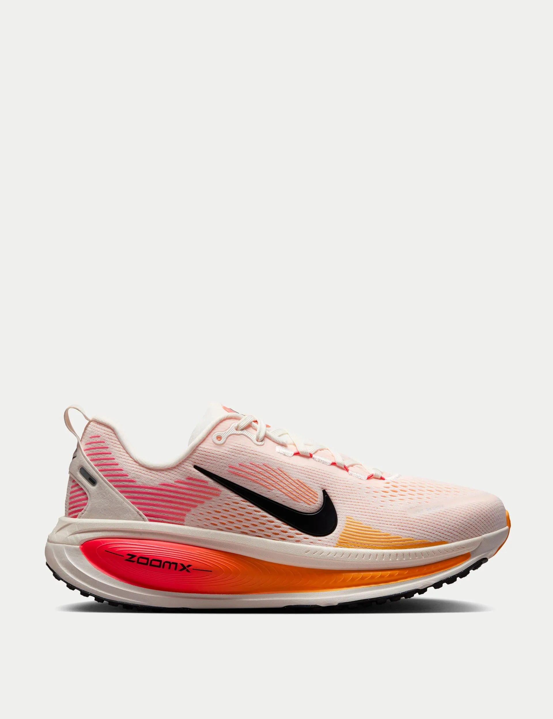 Vomero 18 Running Shoes - Sail/Bright Crimson/Laser Orange/Black Date night