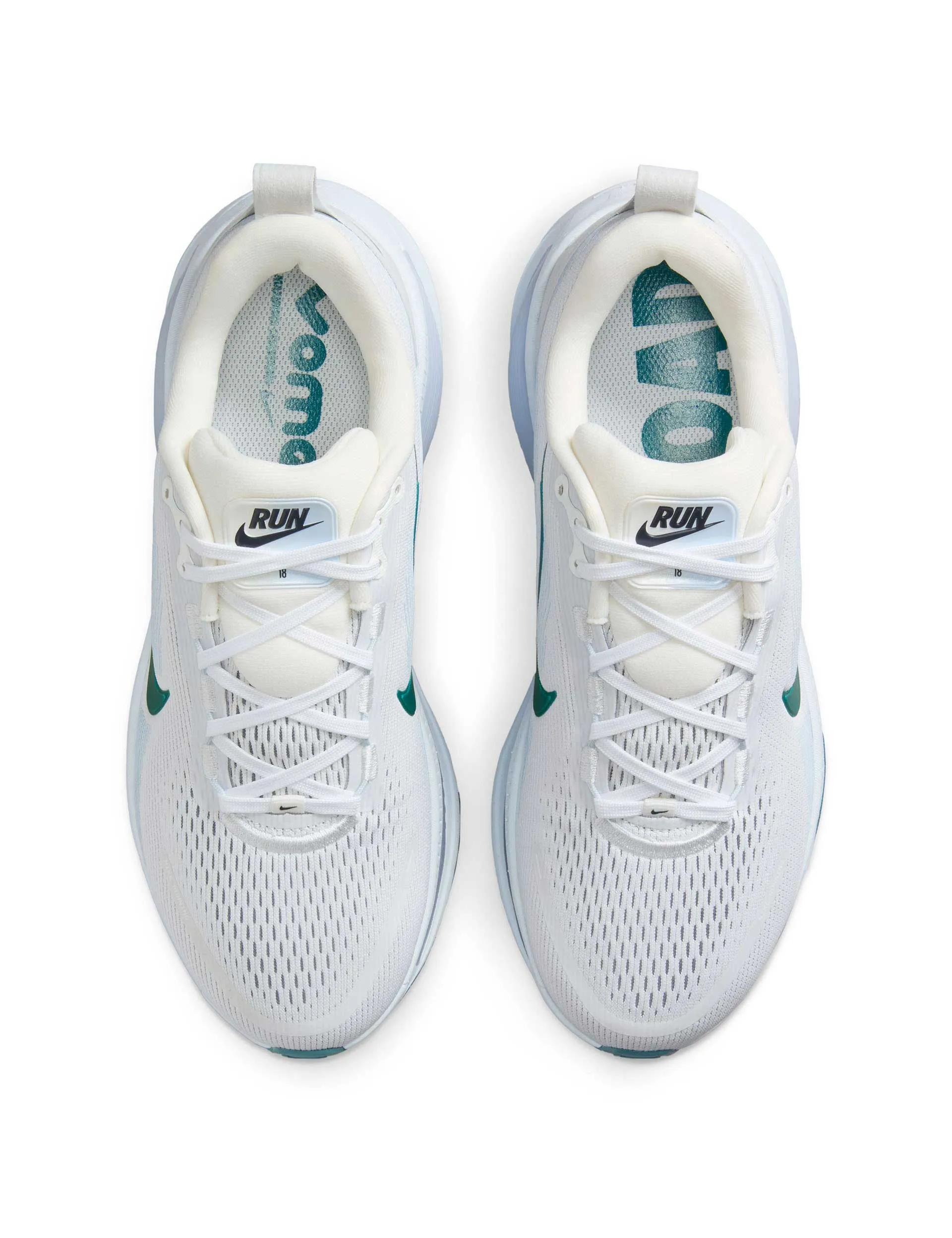 Vomero 18 Running Shoes - Summit White/Blue Tint/Geode Teal Retro-inspired cushioning