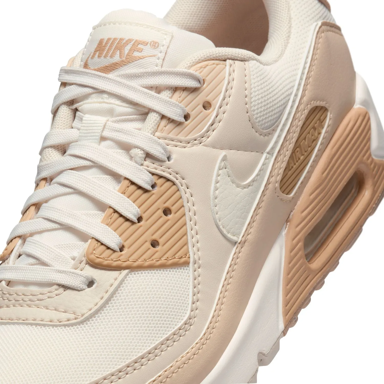Wmns Air Max 90 'Tan Coconut Milk' Fiber Mix Cushioned Footbed