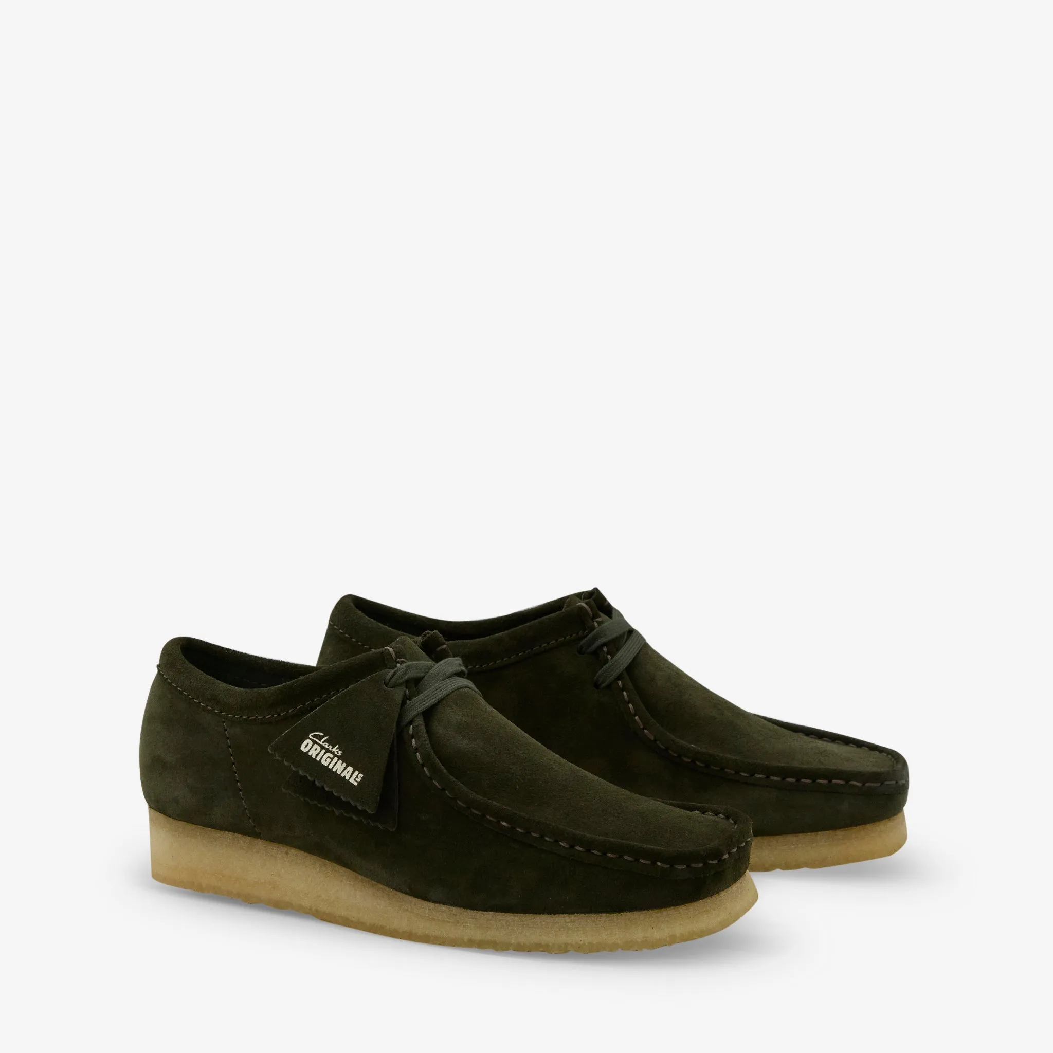 Morning Step Wallabee Forest Green Suede