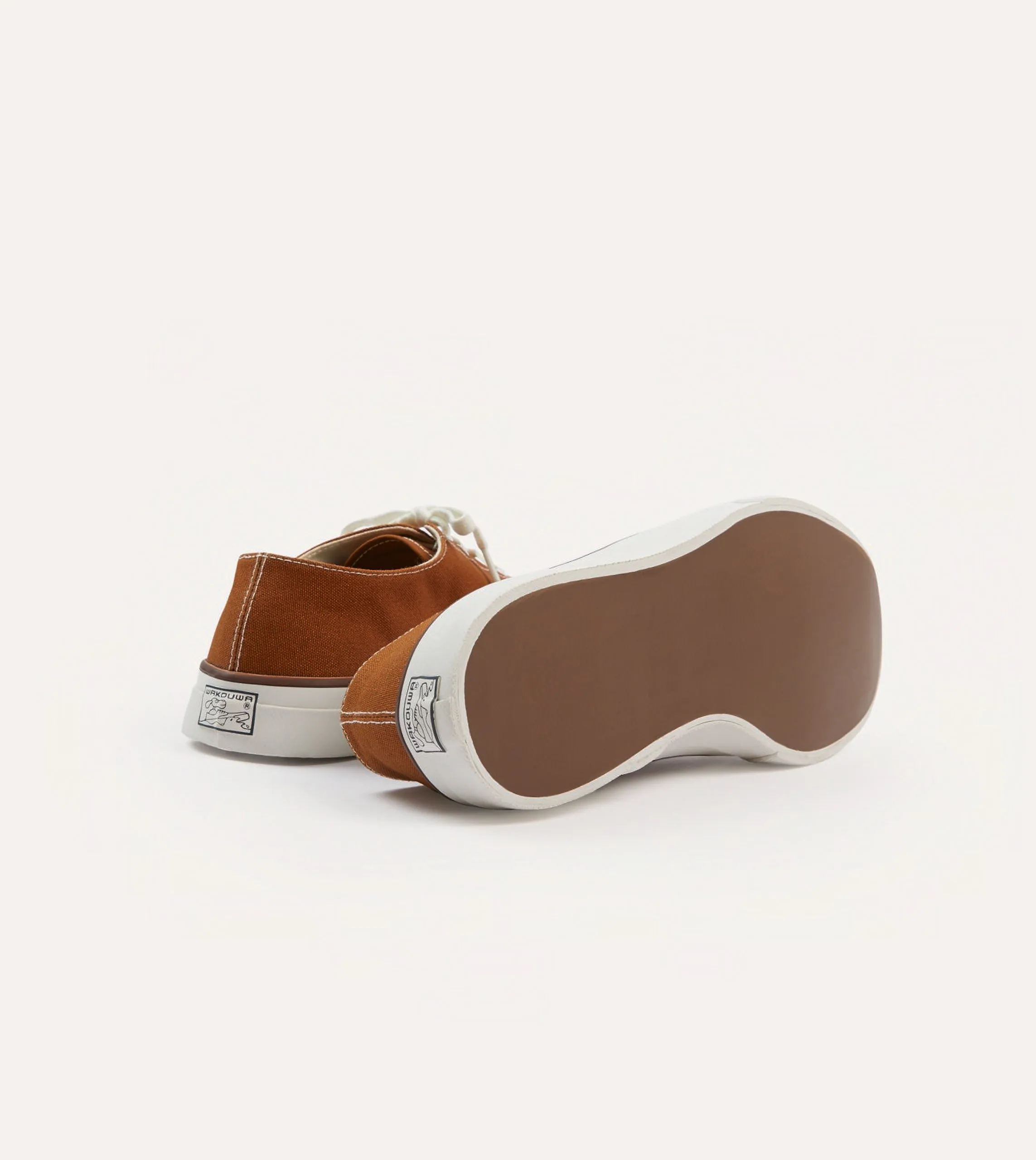 Wakouwa by Anatomica Brown Cotton Canvas Oxford Trainers All-Weather Performance neon