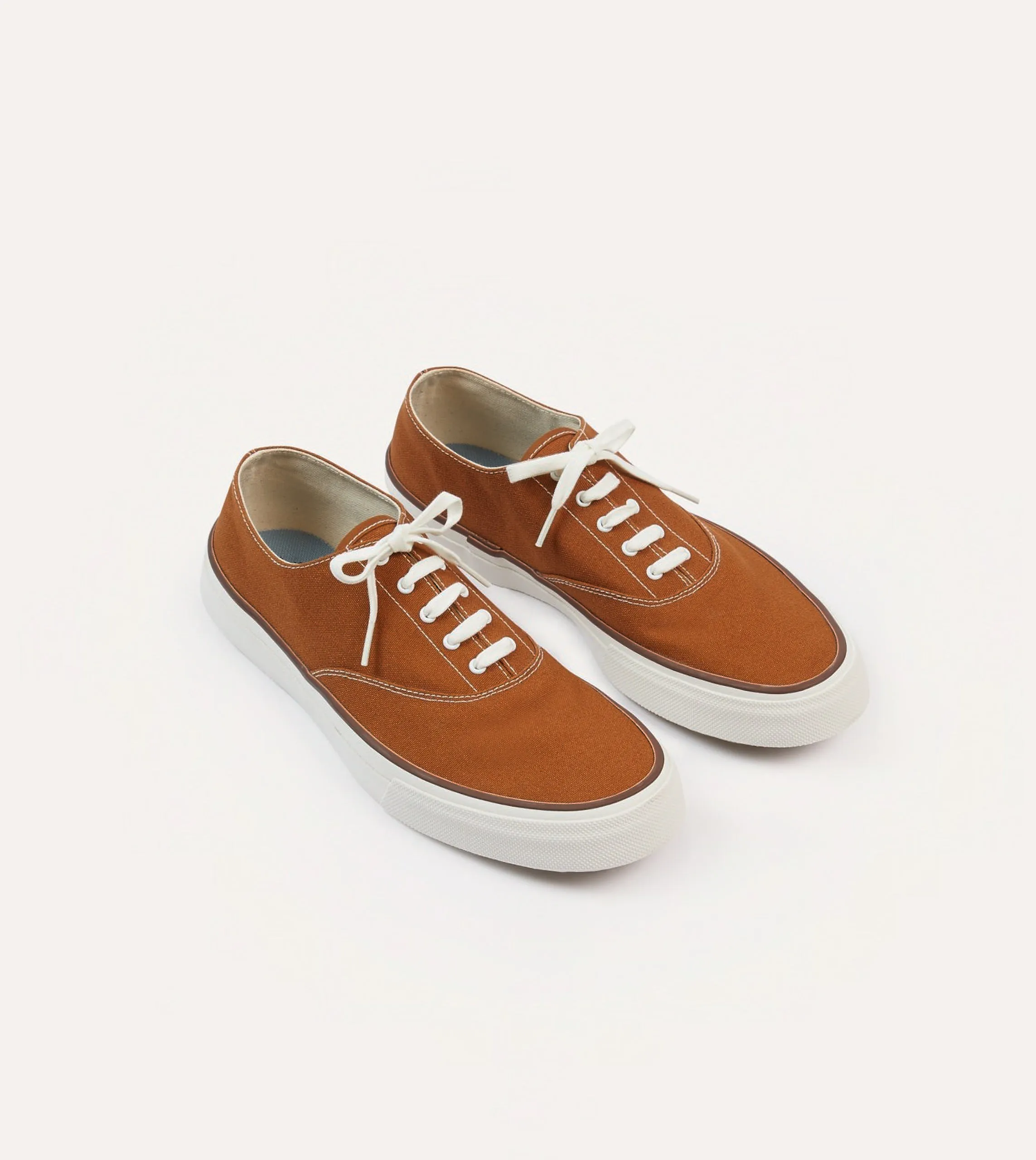 most expensive athletes' performance Wakouwa by Anatomica Brown Cotton Canvas Oxford Trainers