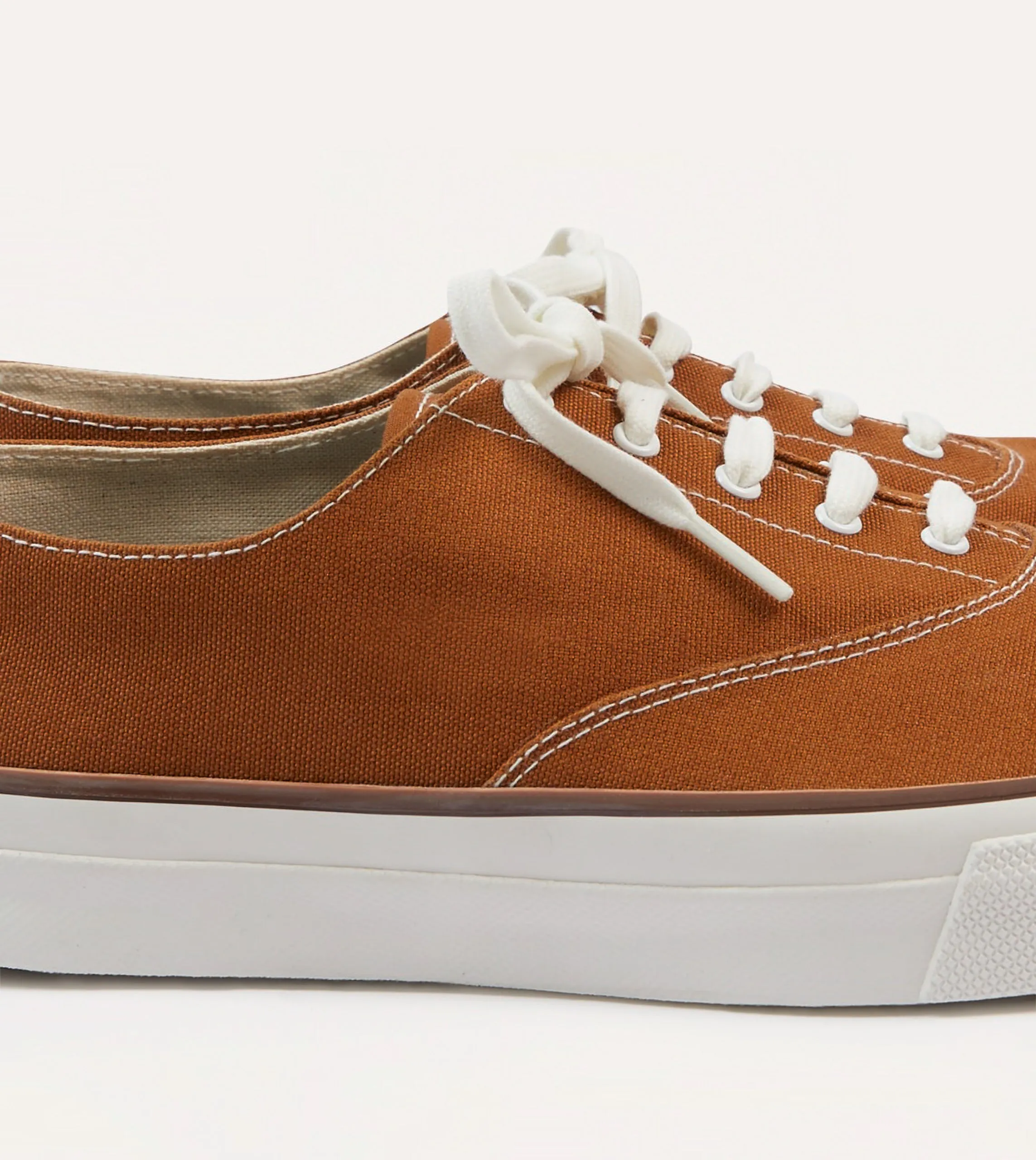 commuters' convenience active seniors Wakouwa by Anatomica Brown Cotton Canvas Oxford Trainers