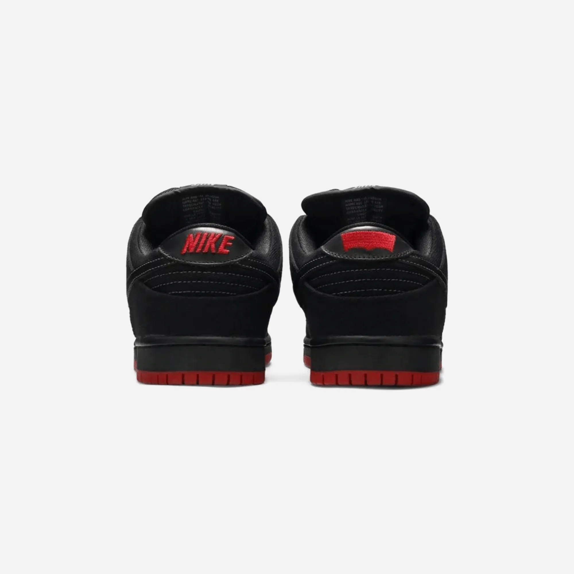 Feet Relief Perforated Upper Design Nike SB Dunk Low Levi's Black Denim