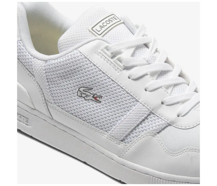 Quiet Traction Walk in Style Men's Lacoste T-Clip 123 3 SMA (White)