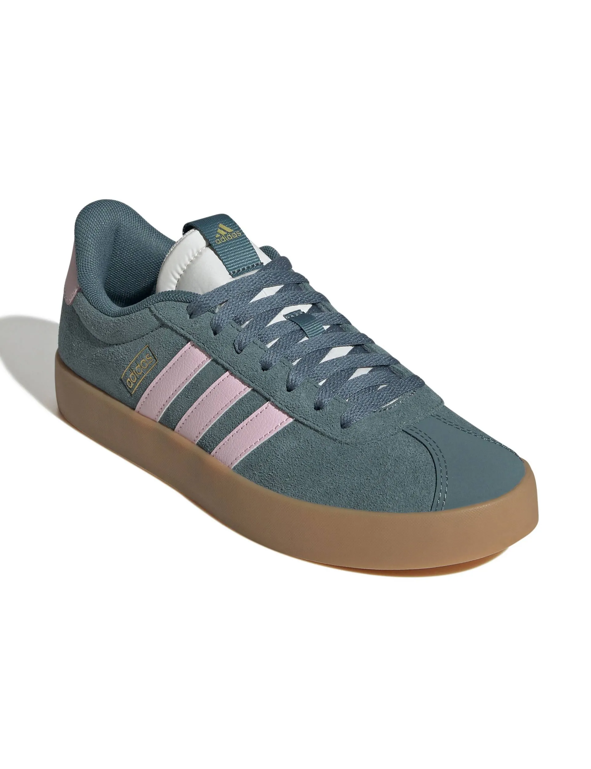 Quiet Step VL Court 3.0 Shoes - Preloved Teal/Clear Pink/Gold Metallic