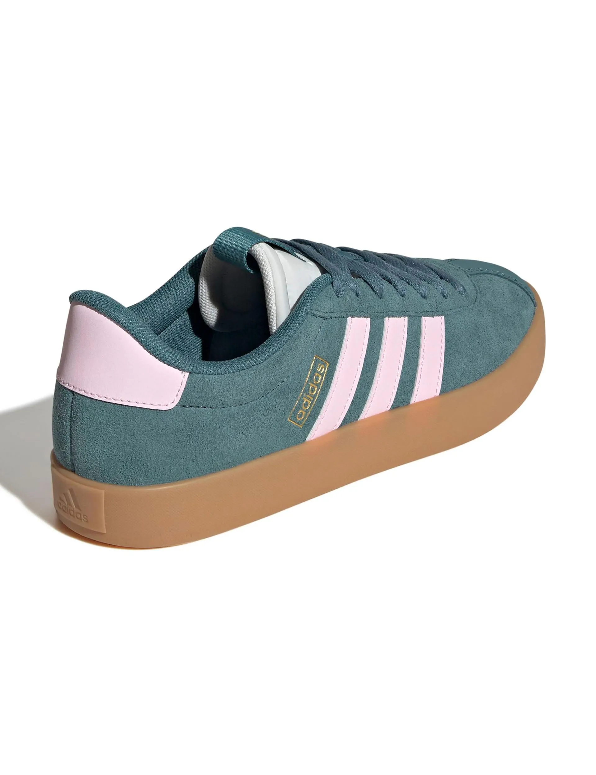 Vegan Material City Jog VL Court 3.0 Shoes - Preloved Teal/Clear Pink/Gold Metallic