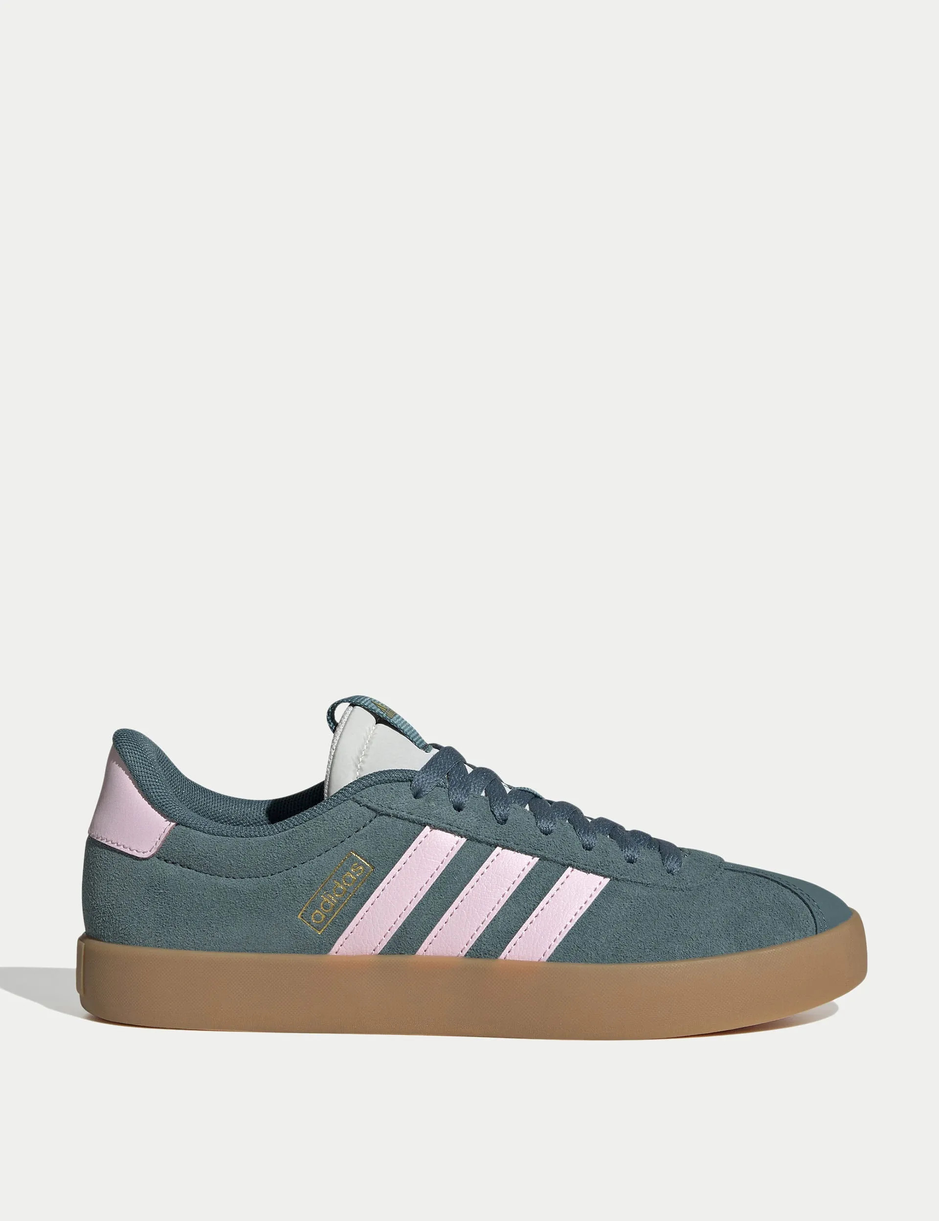 VL Court 3.0 Shoes - Preloved Teal/Clear Pink/Gold Metallic Sand Hike Foot Friendly