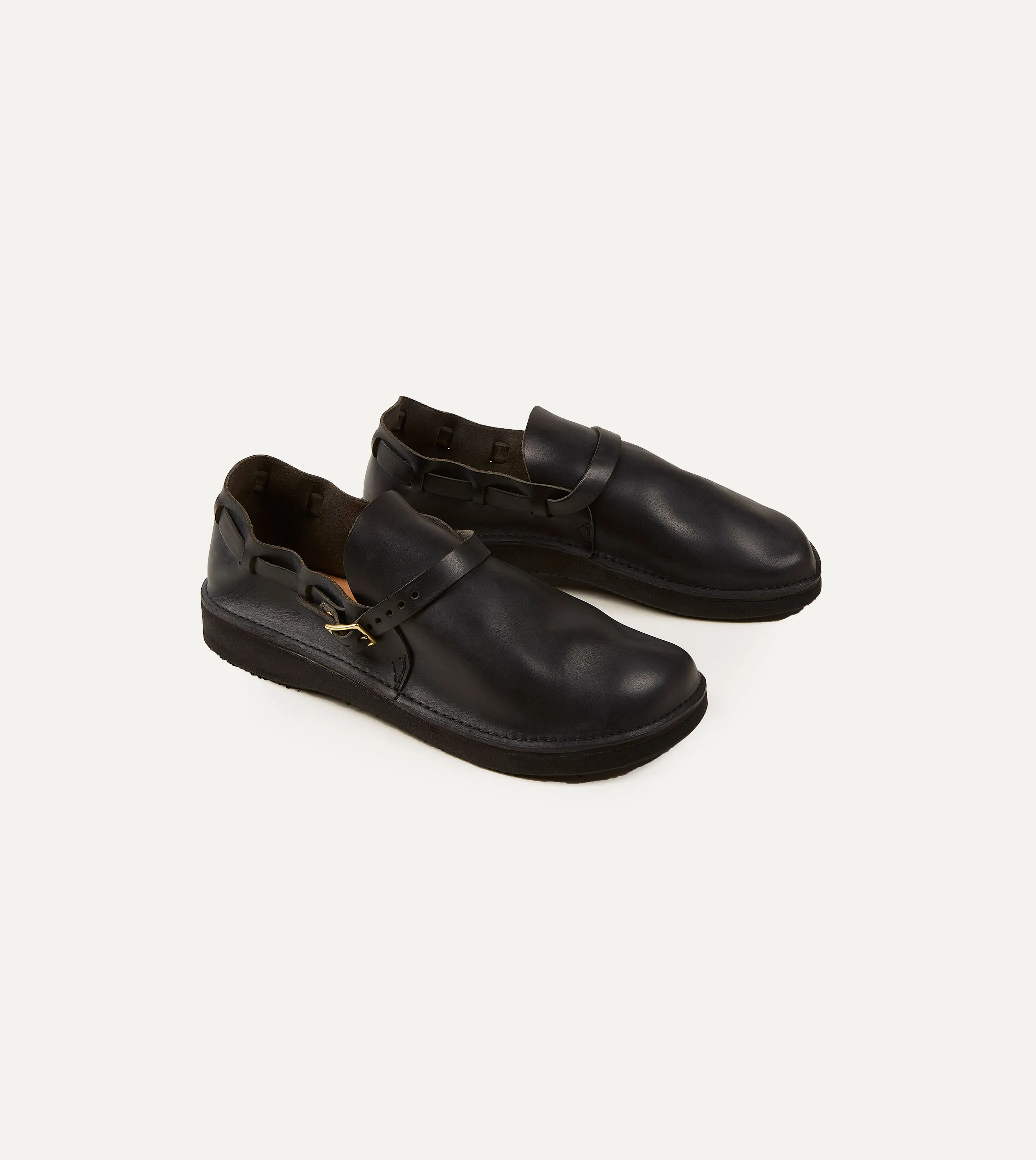 Secure fit Easy traction Aurora for Drake's Middle English Black Full Grain Leather Shoe