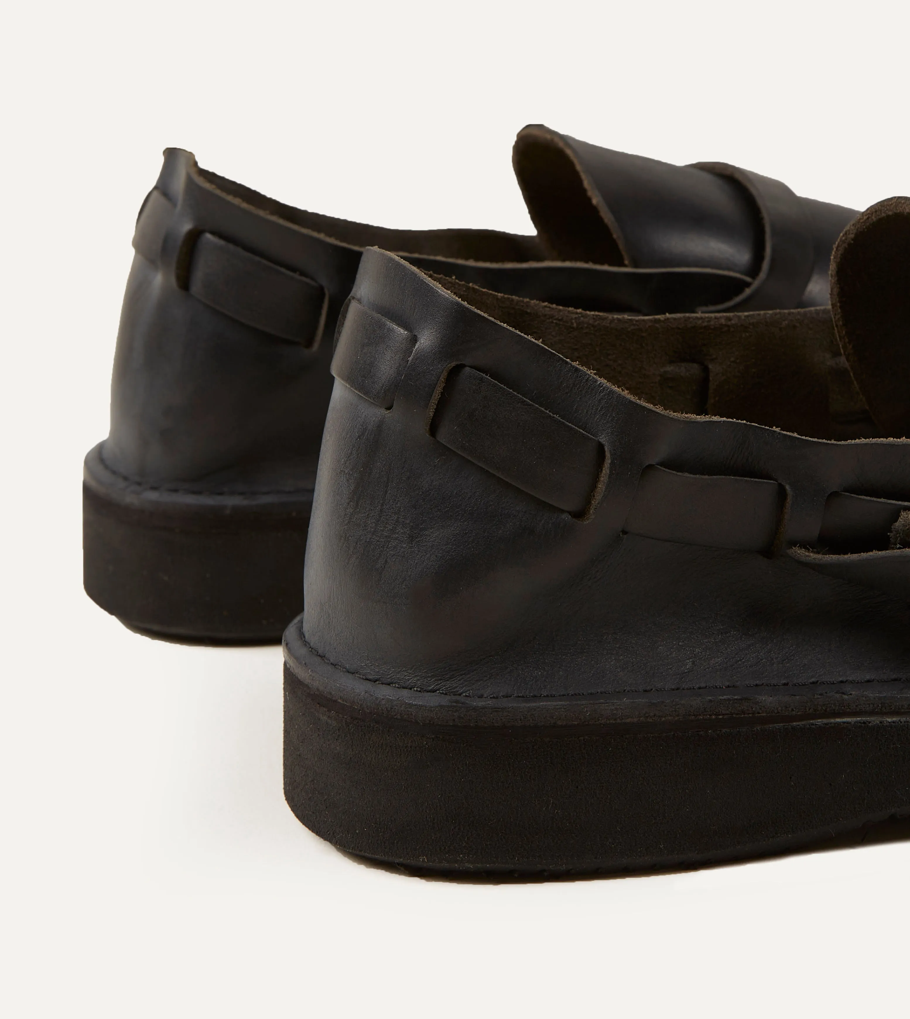 Aurora for Drake's Middle English Black Full Grain Leather Shoe trendy teenagers Special Occasion