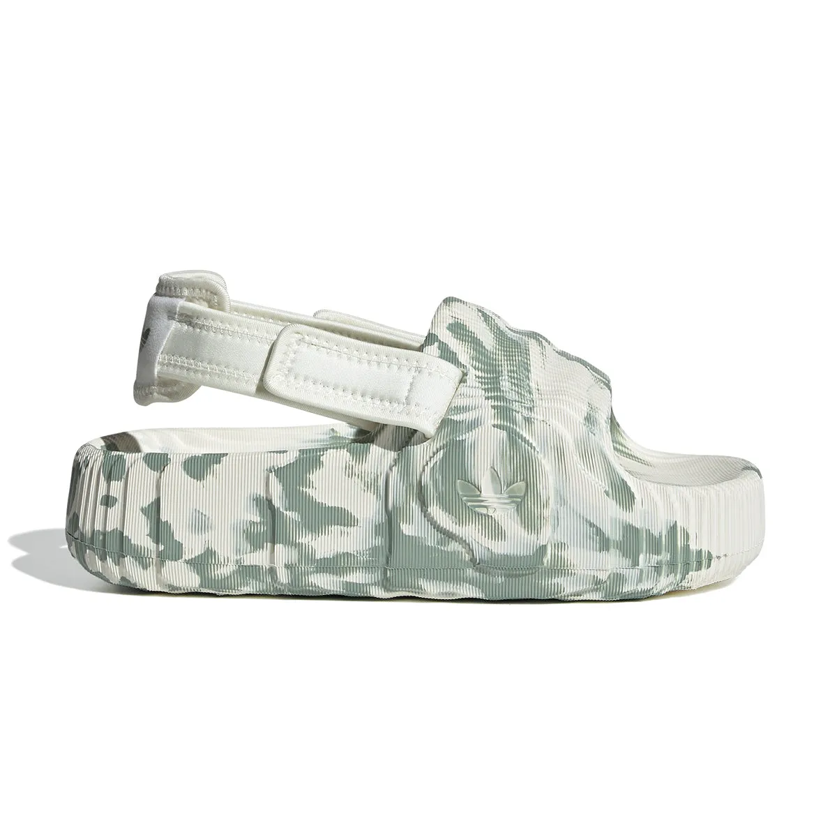 Wmns Adilette 22 XLG 'Off White Silver Green' Bright Gold