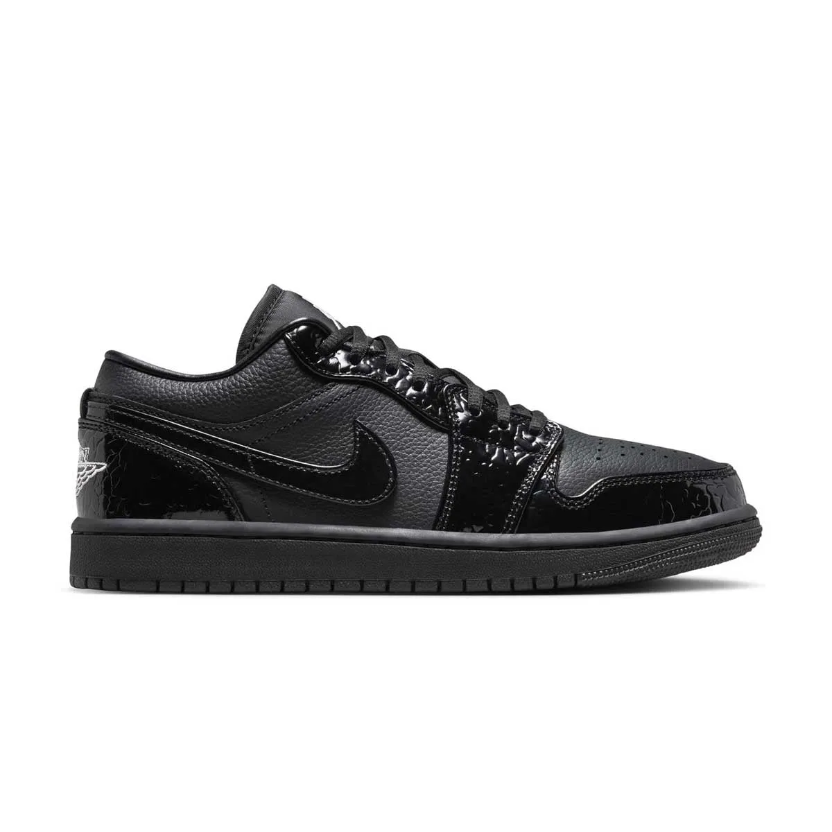 Foam Base Wmns Air Jordan 1 Low 'Black Croc'