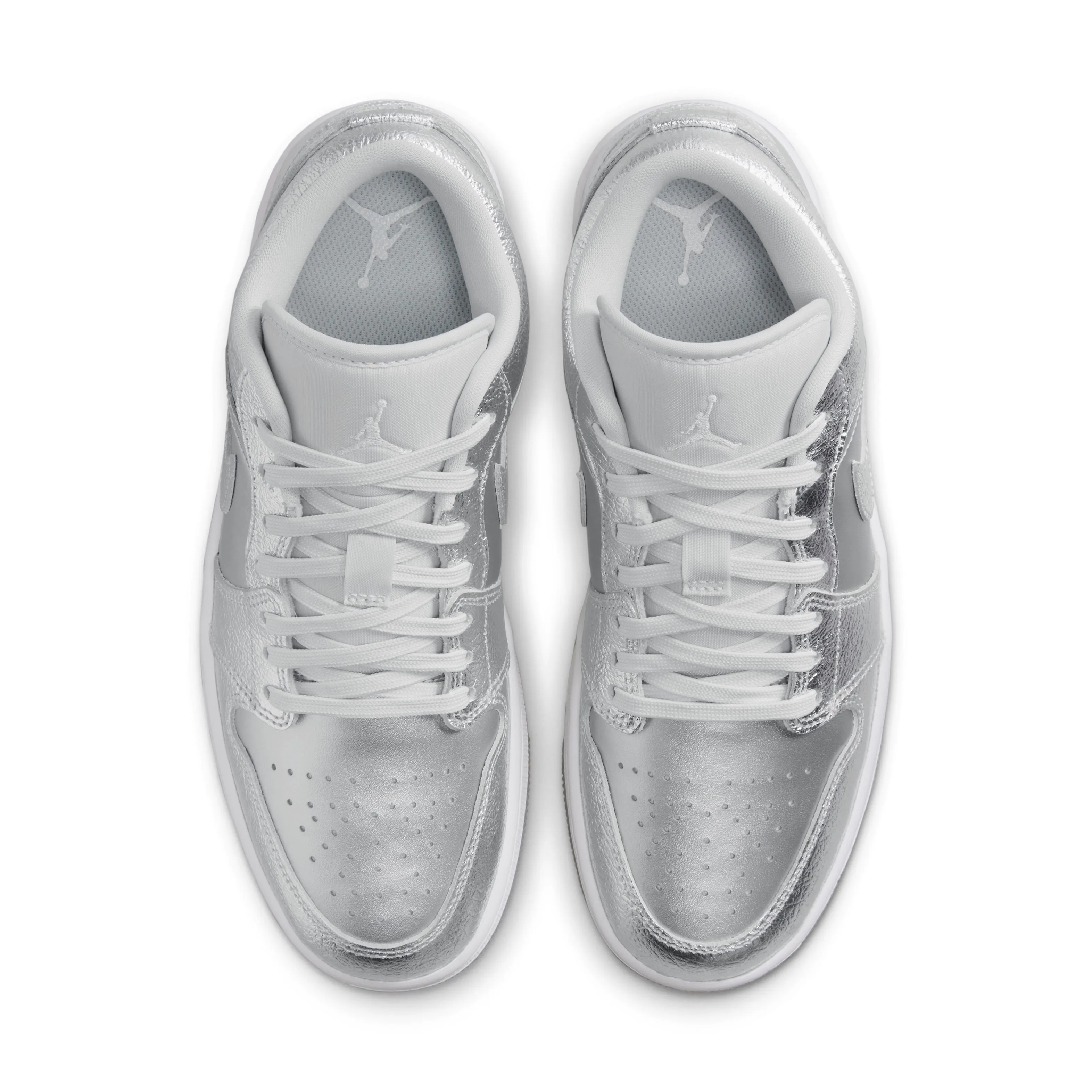 Wmns Air Jordan 1 Low SE 'Metallic Silver' Slim Form