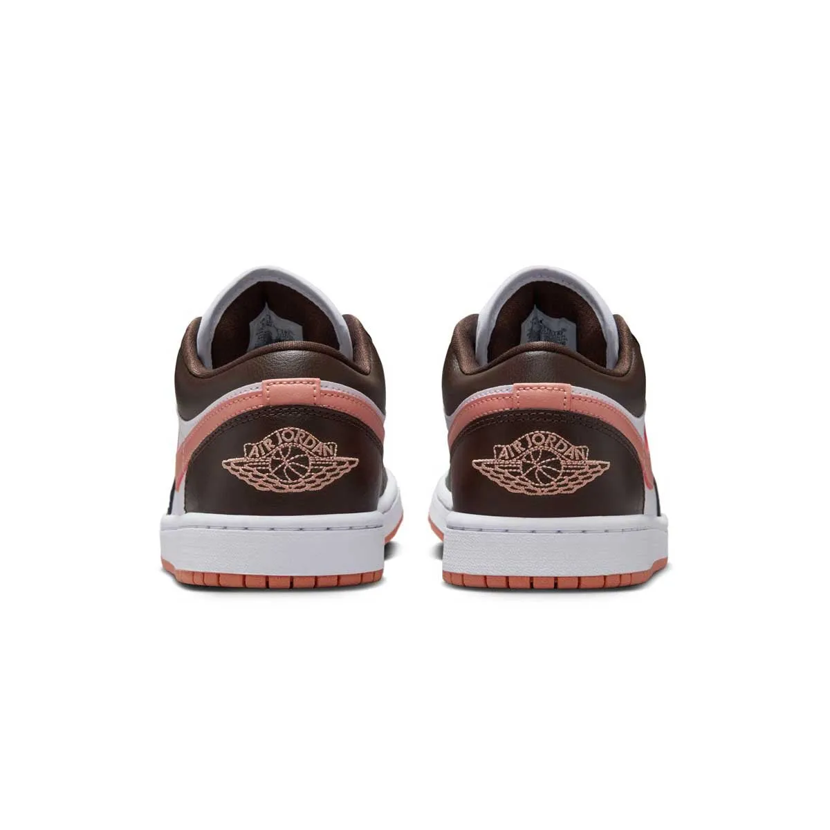 Wmns Air Jordan 1 Low 'White Baroque Brown Low Profile