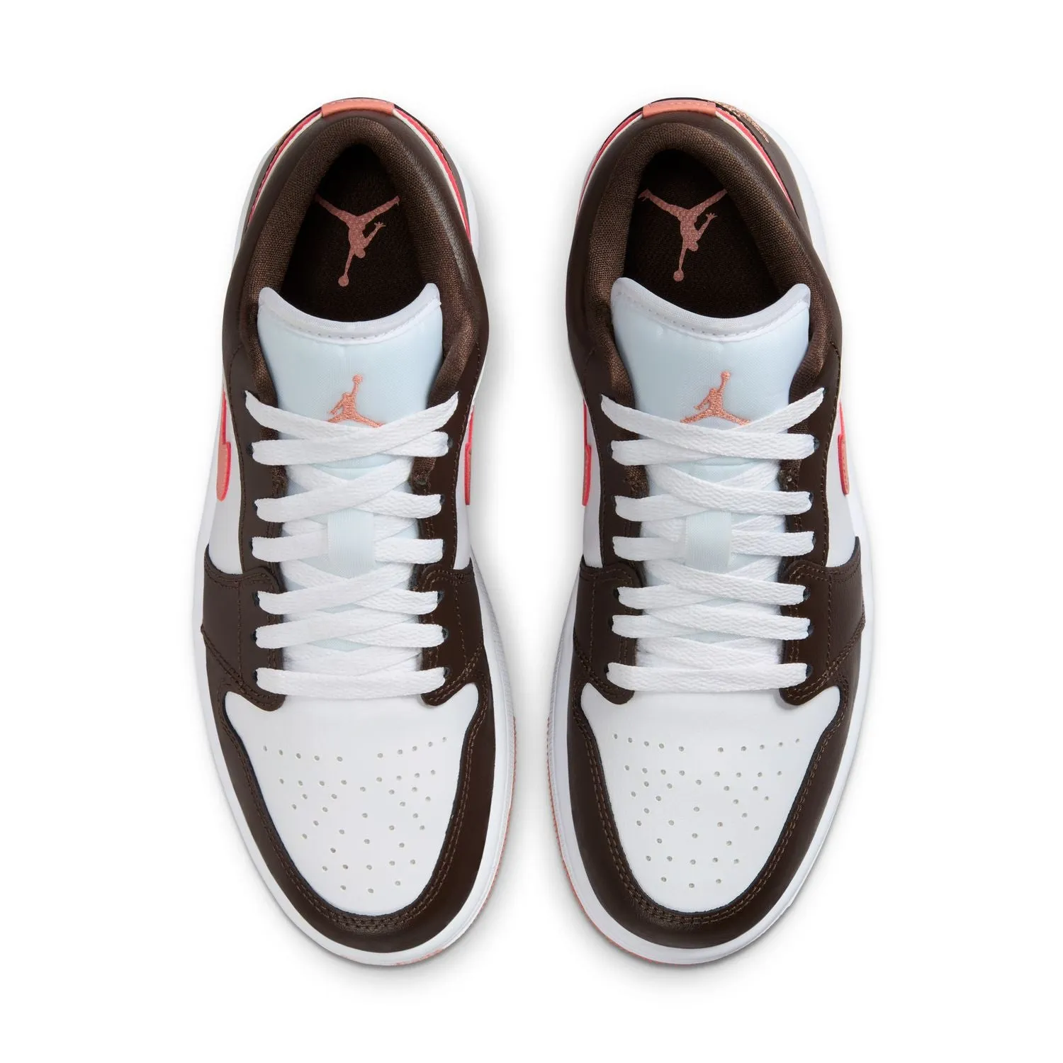 Heat Free Mom Safe Wmns Air Jordan 1 Low 'White Baroque Brown