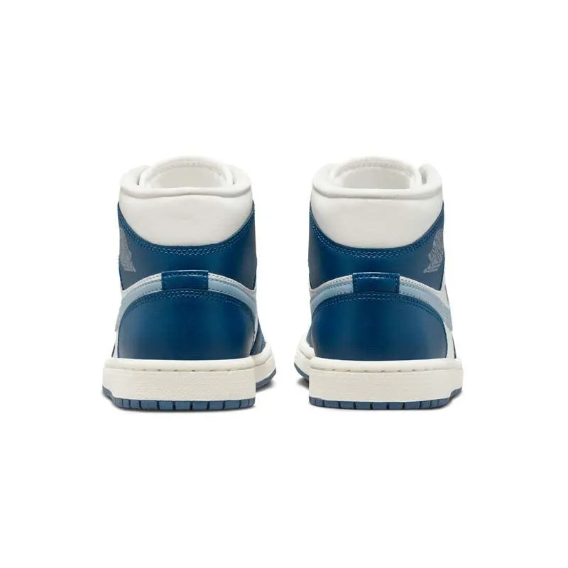 Wmns Air Jordan 1 Mid 'French Blue' Shock Resistant Joy Step