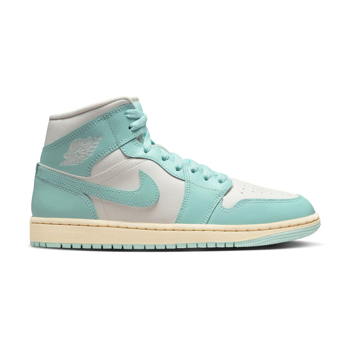 Wmns Air Jordan 1 Mid 'Light Dew Muslin' Classic Base Grab Now