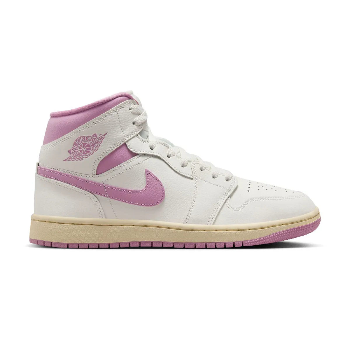 Comfort Curve Commute Light Wmns Air Jordan 1 Mid 'Strawberries and Cream'