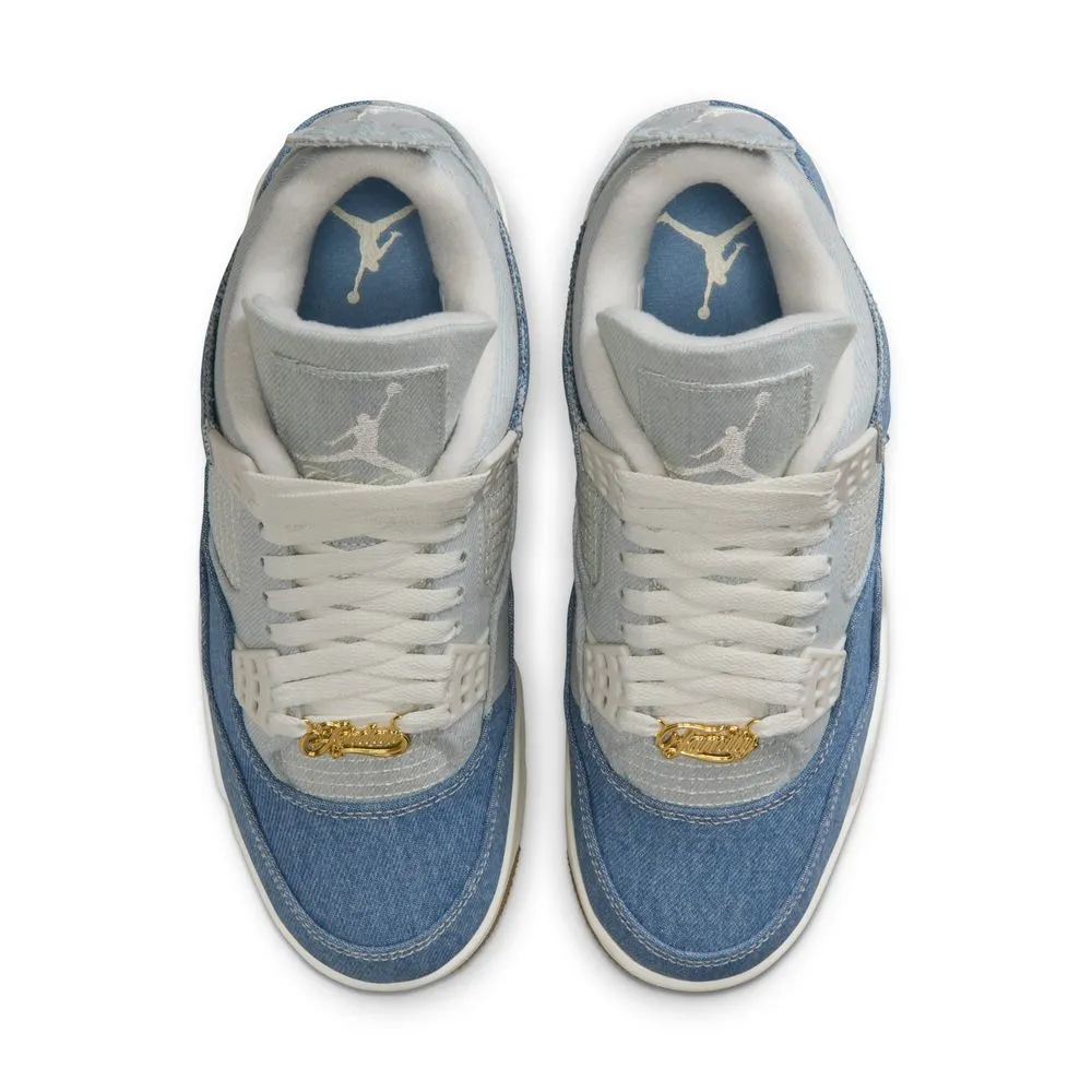 Show Stage Stretch Fabric Travel Light Wmns Air Jordan 4 Retro 'Denim'