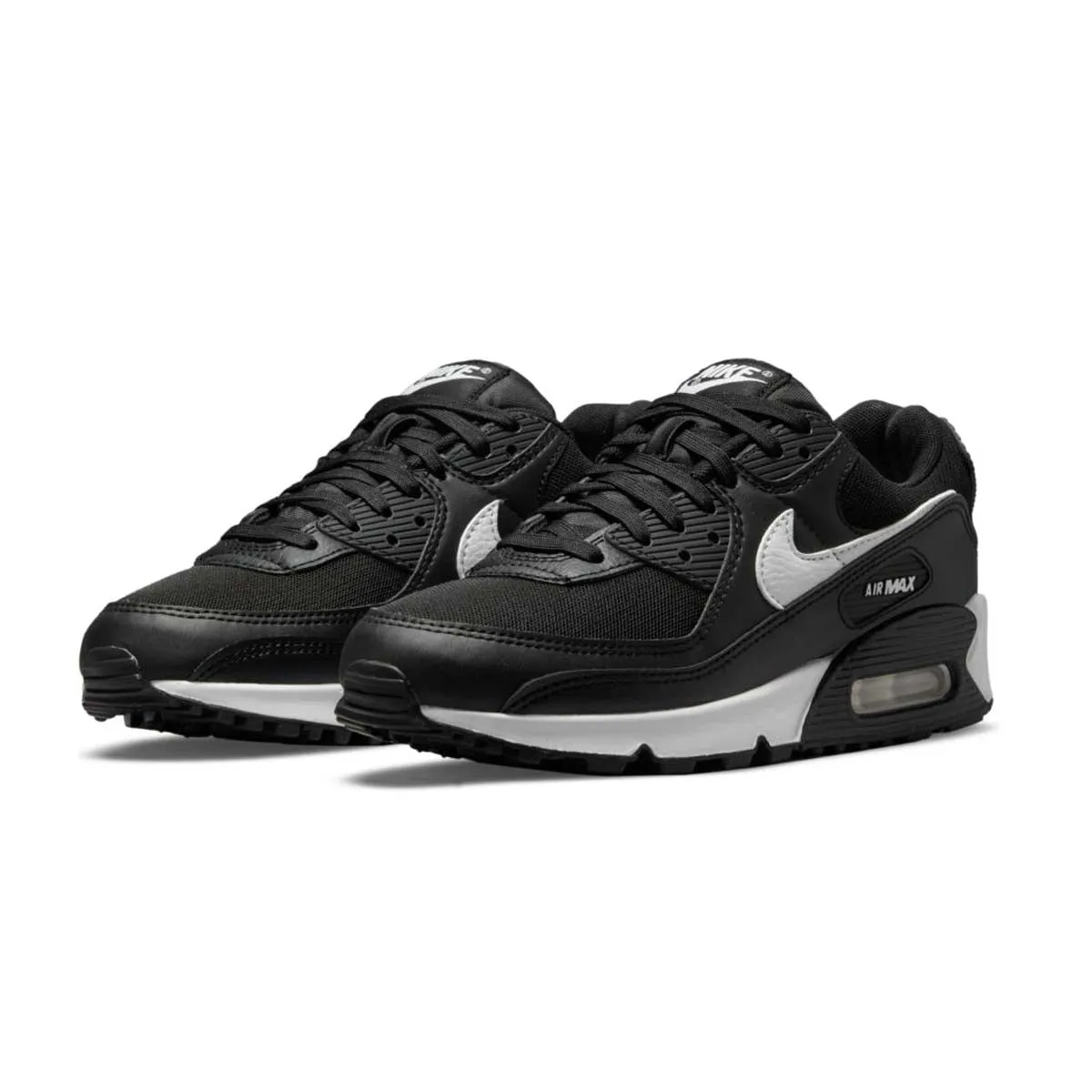 Wmns Air Max 90 'Black White' Color Mix Breathable Upper