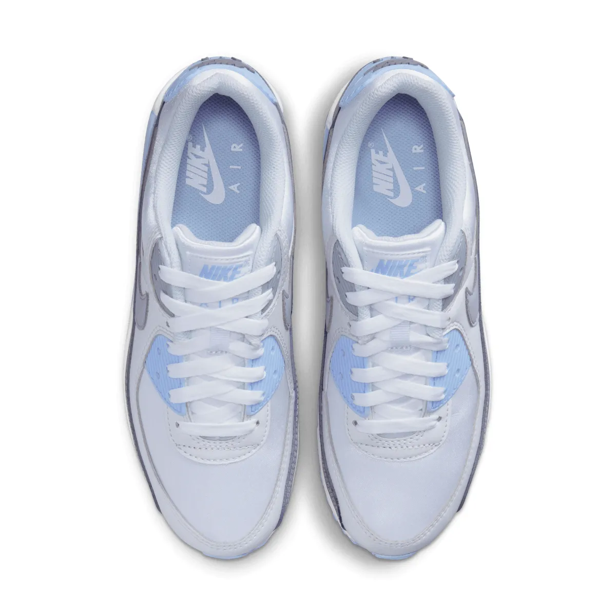Wmns Air Max 90 'Grey Light Blue' Stretchable Material Heritage Line