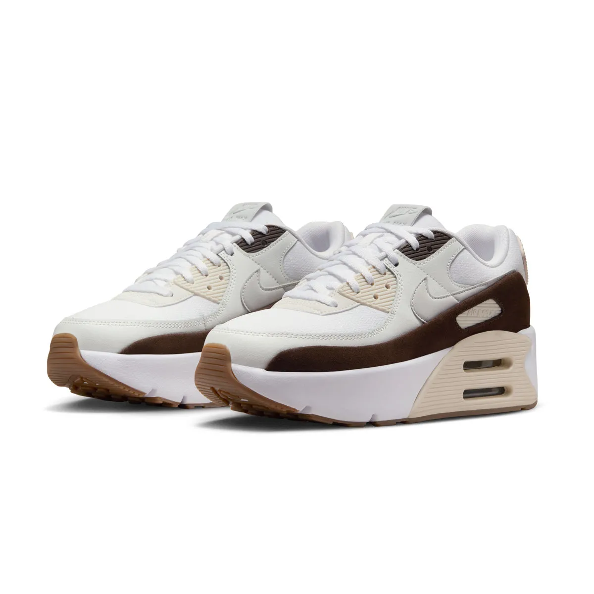 Wmns Air Max 90 LV8 'Tan Brown' Slip Safe Travel Light
