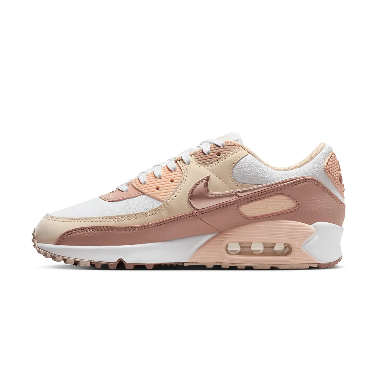 Stretch Fabric Active People Wmns Air Max 90 Nn Prm 'Velvet Brown Particle Pink'