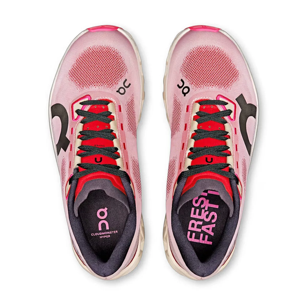 Wide fit Memory Foam Casual Wear Wmns Cloudmonster Hyper 'Red Cream'