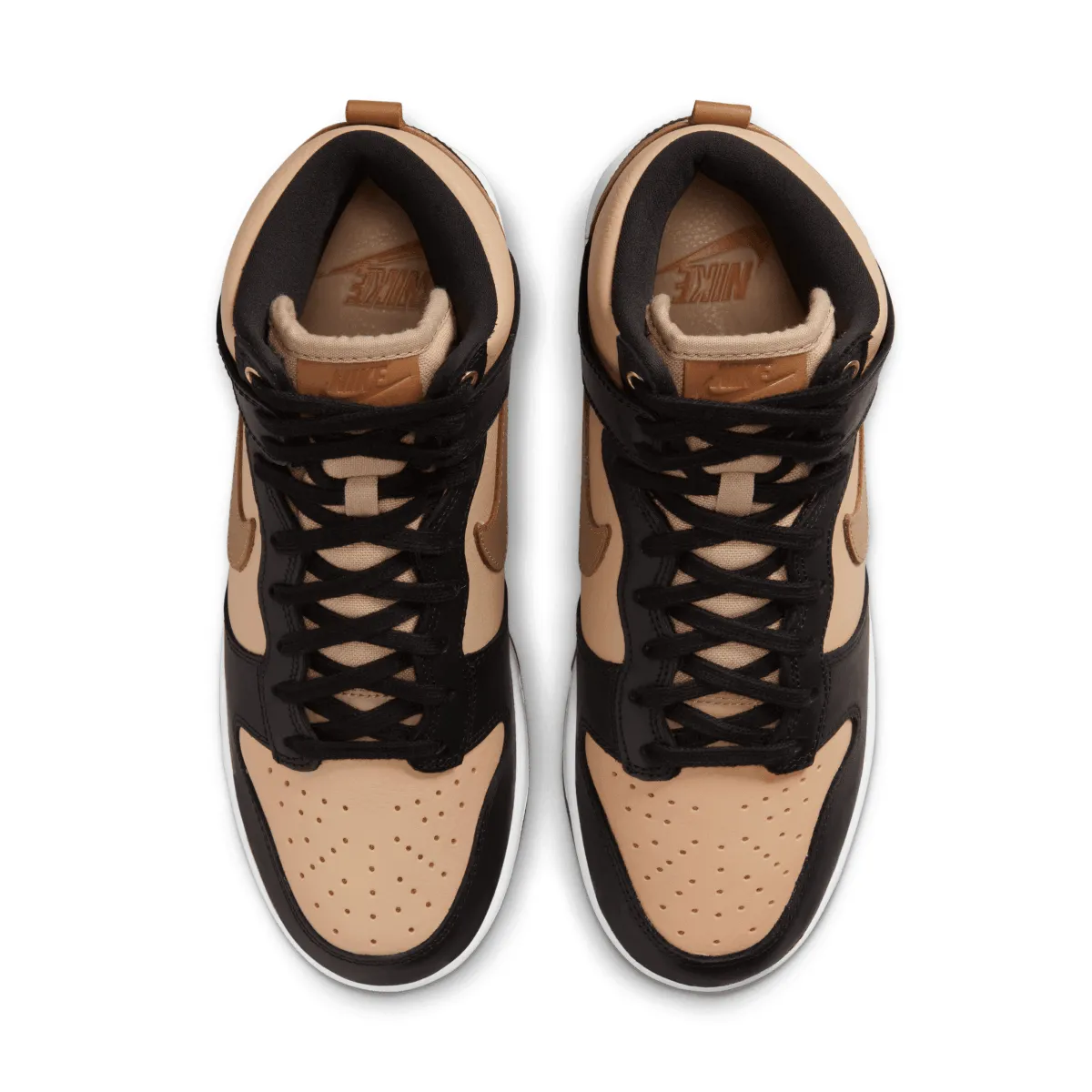 Comfortable Wear Comfort footbed Wmns Dunk High 'Black Flax'