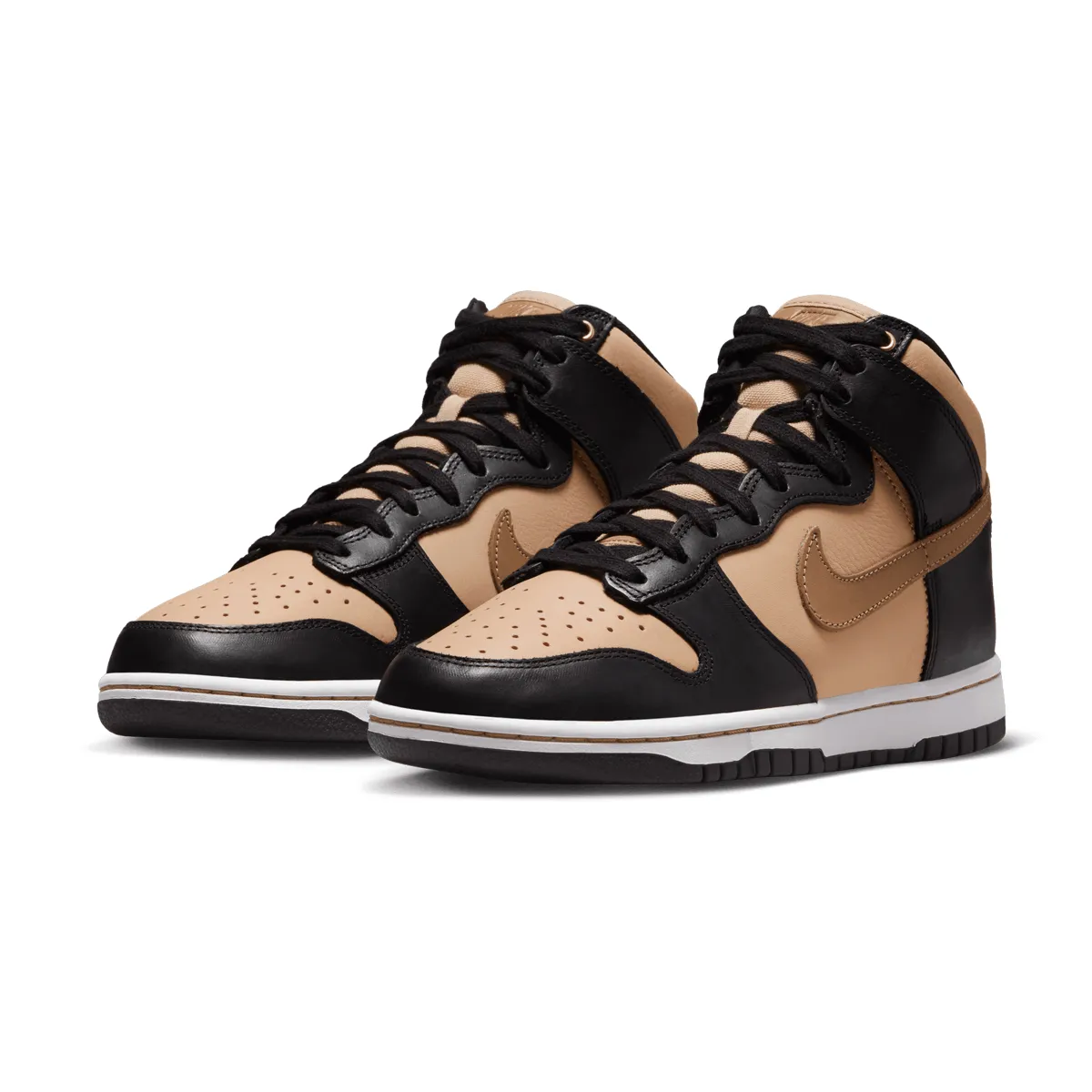 Wmns Dunk High 'Black Flax' Knitted Warm Sole Soft