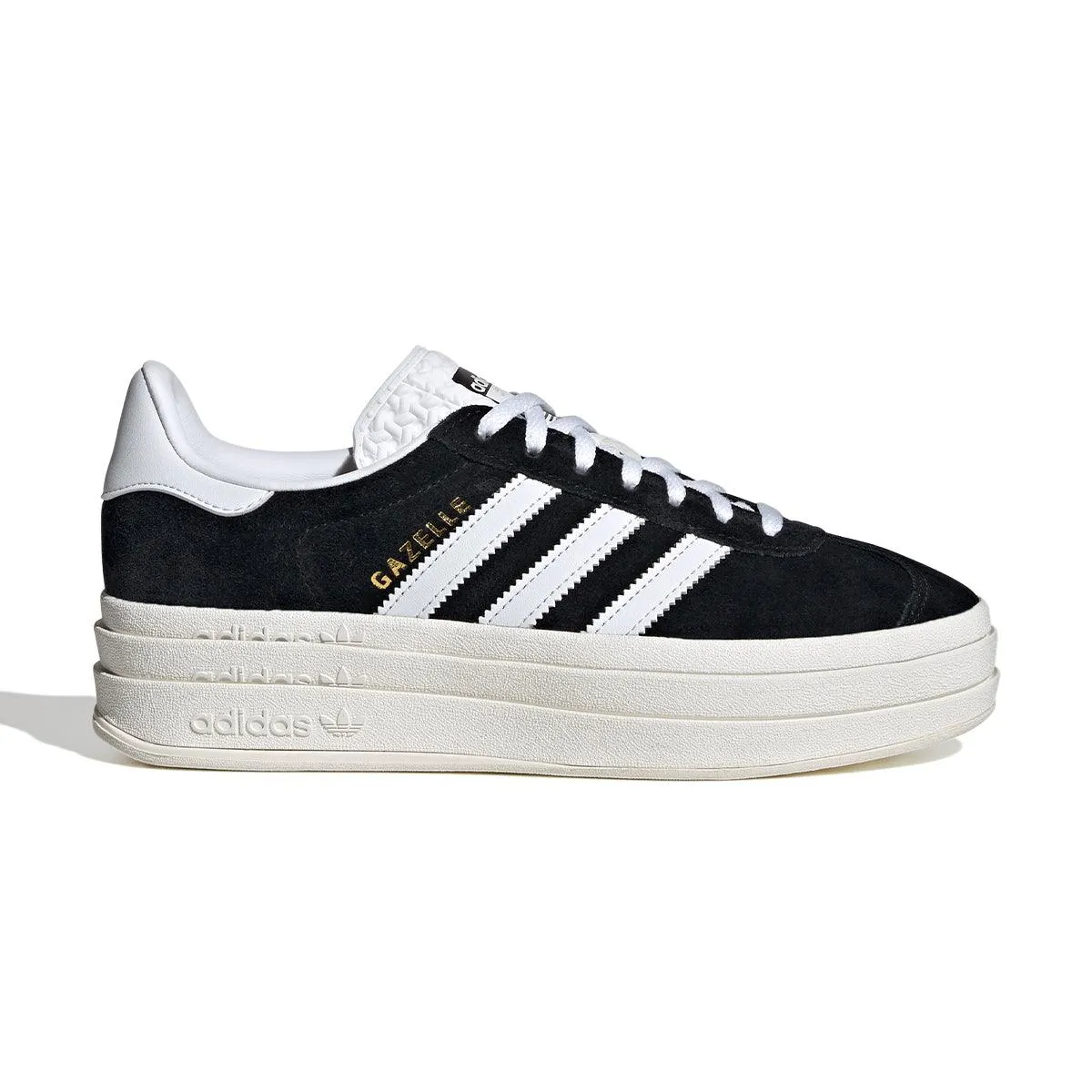 warm glow Sweat Resistant Indoor Fitness Wmns Gazelle Bold 'Black White'
