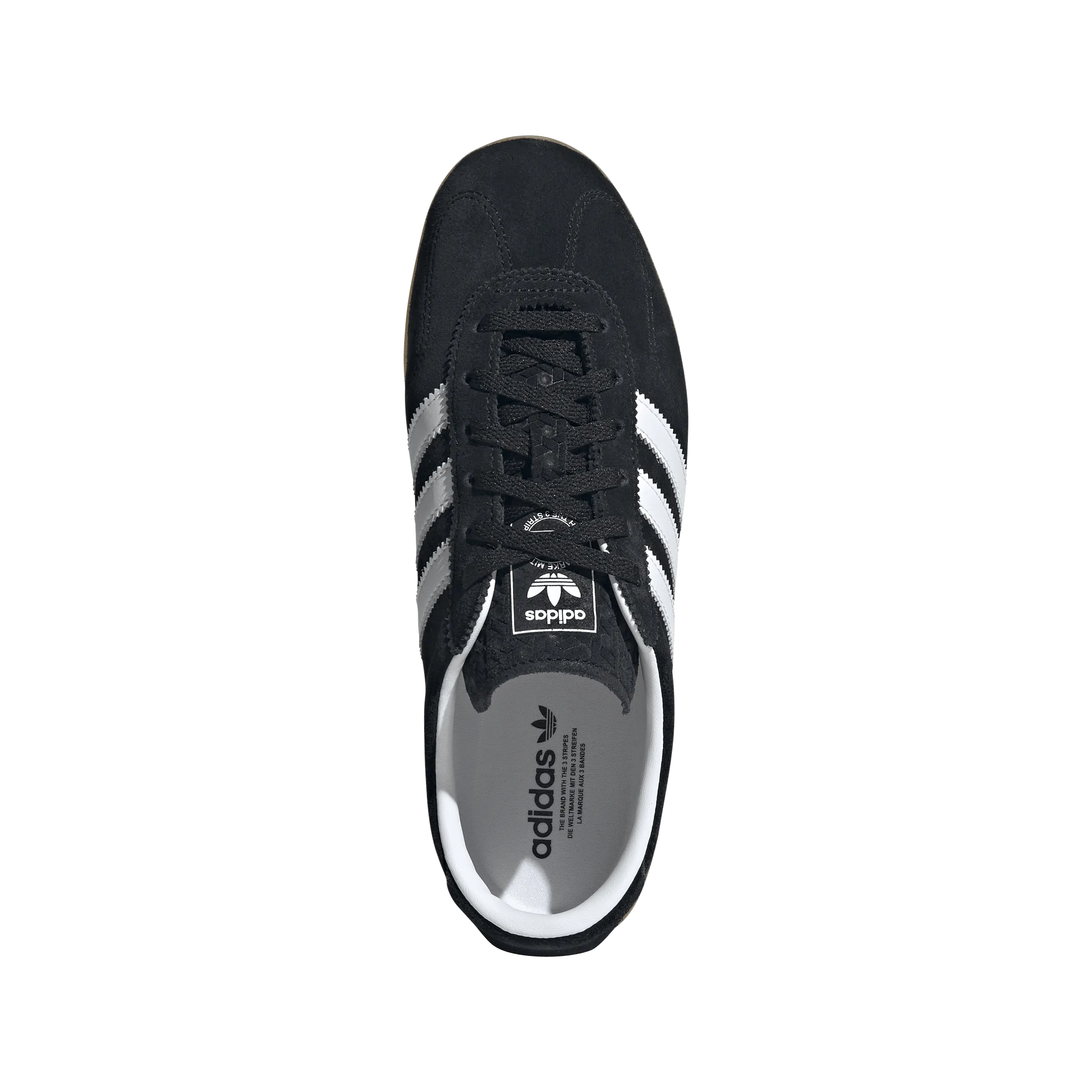 Wmns Gazelle Low Pro 'Black White Gum' Classic Base Outfit Key
