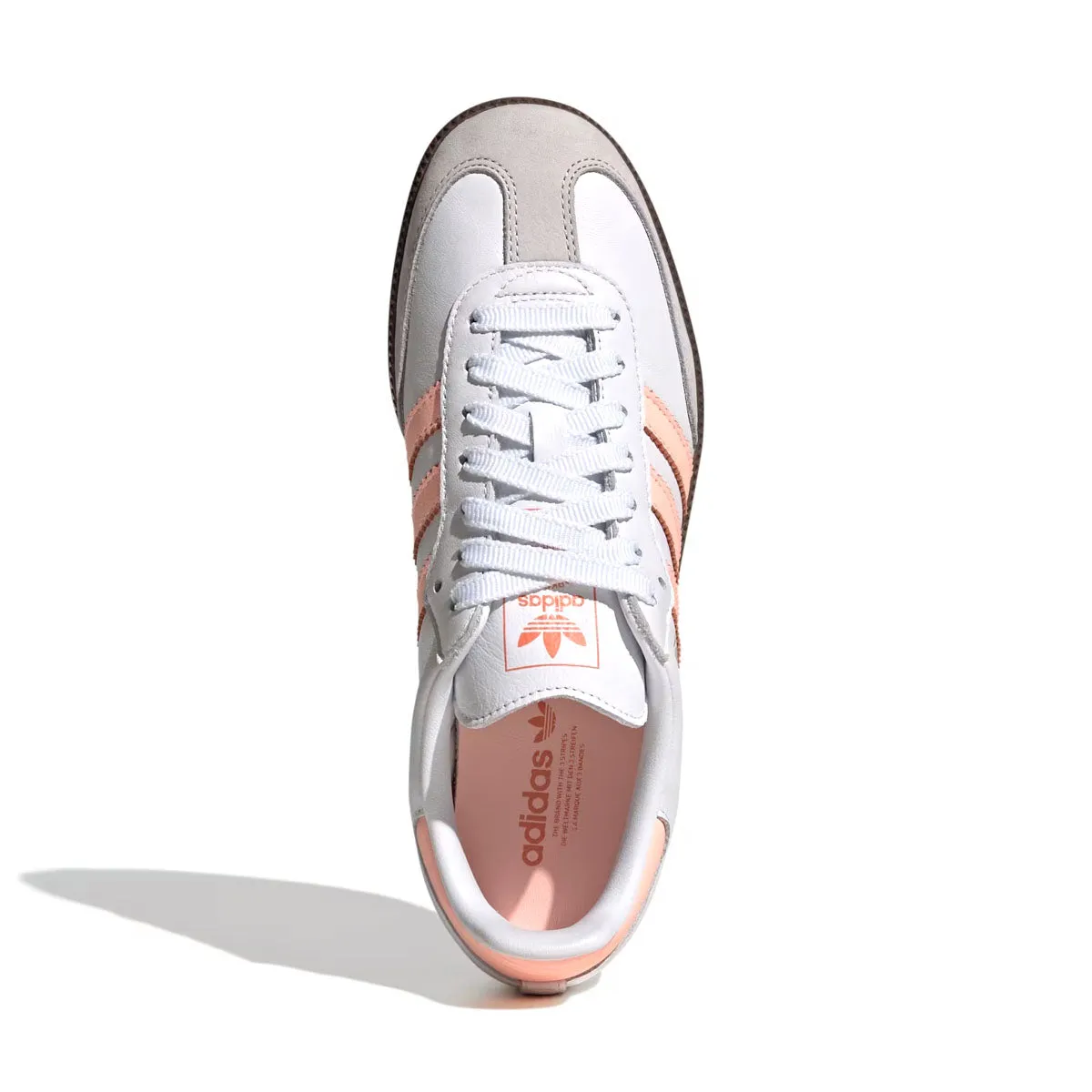 Wmns Samba OG 'Cloud White Clear Orange' Classic Base Strong Stitching