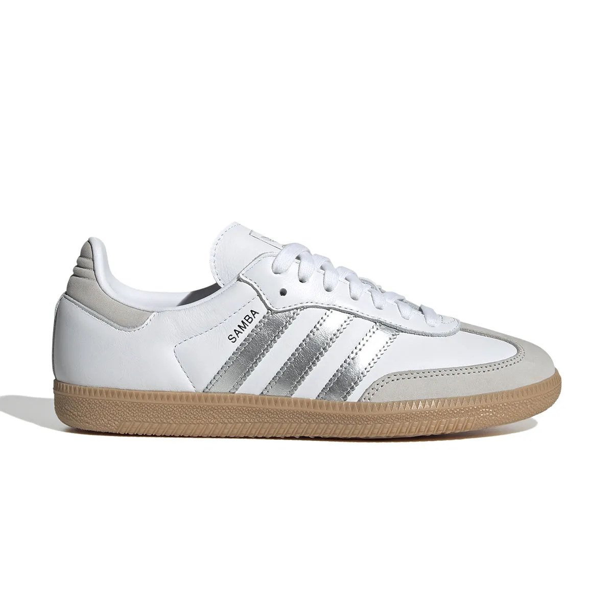 Wmns Samba OG 'Cloud White Silver Metallic' Game Fit Breathable Upper
