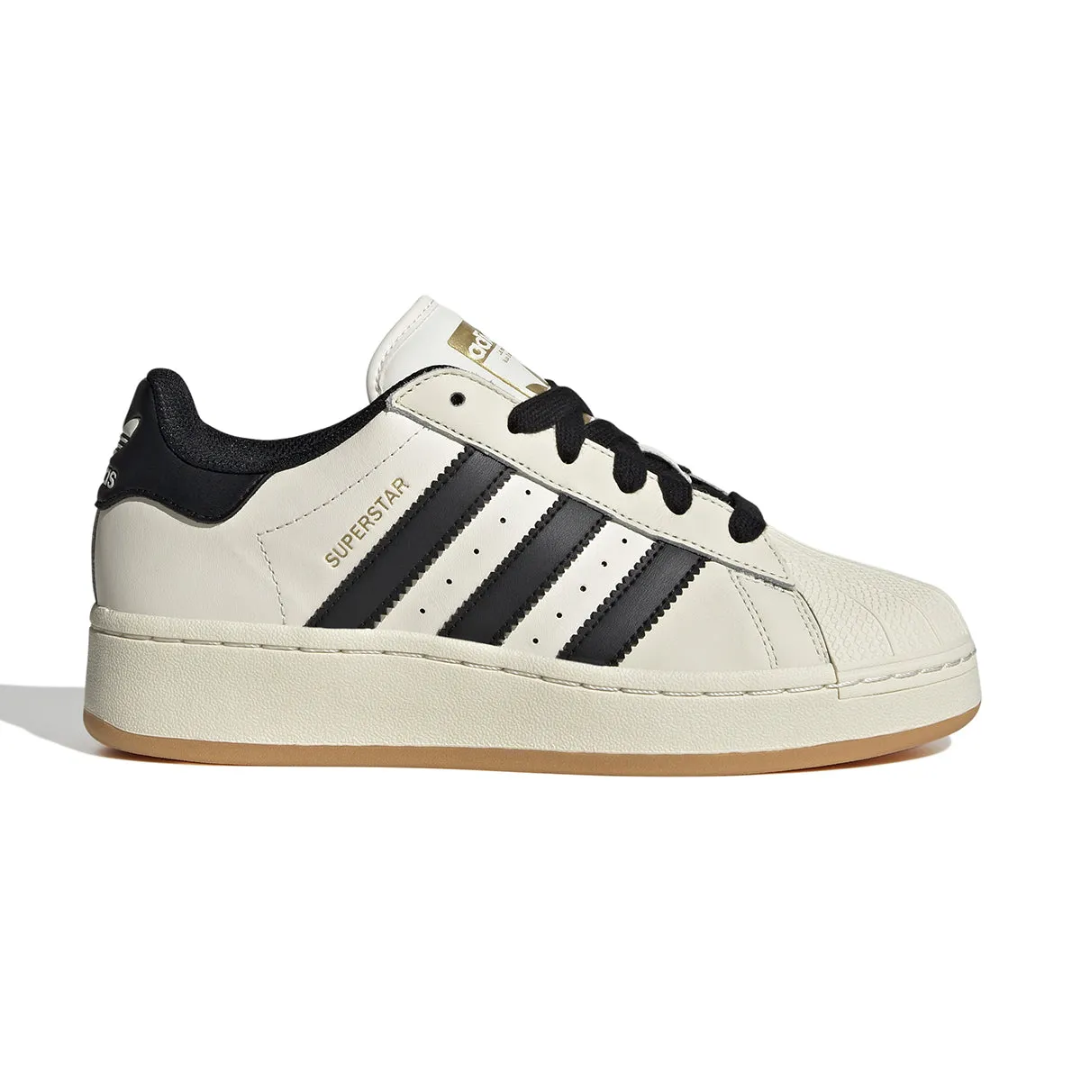 Wmns Superstar XLG 'Cream White Core Black' Formal Mode group walk