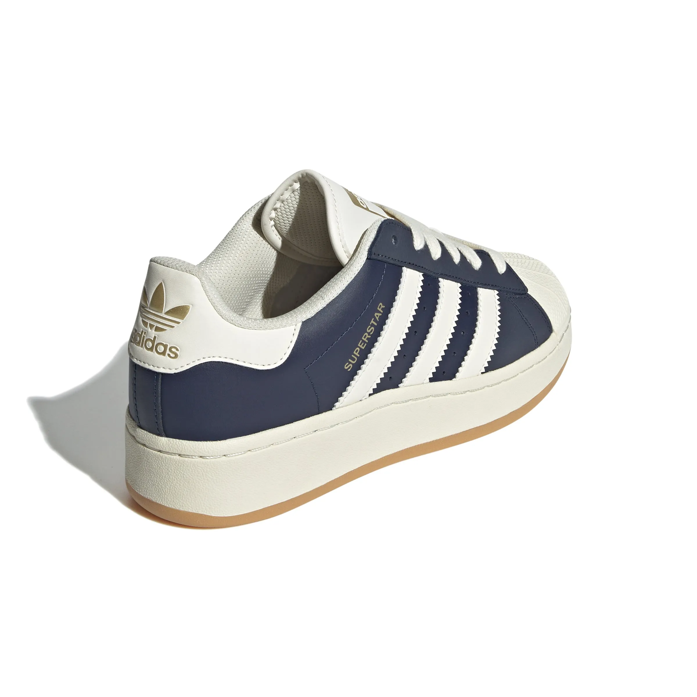 Wmns Superstar XLG 'Night Indigo Cream White' Elastic slow walk
