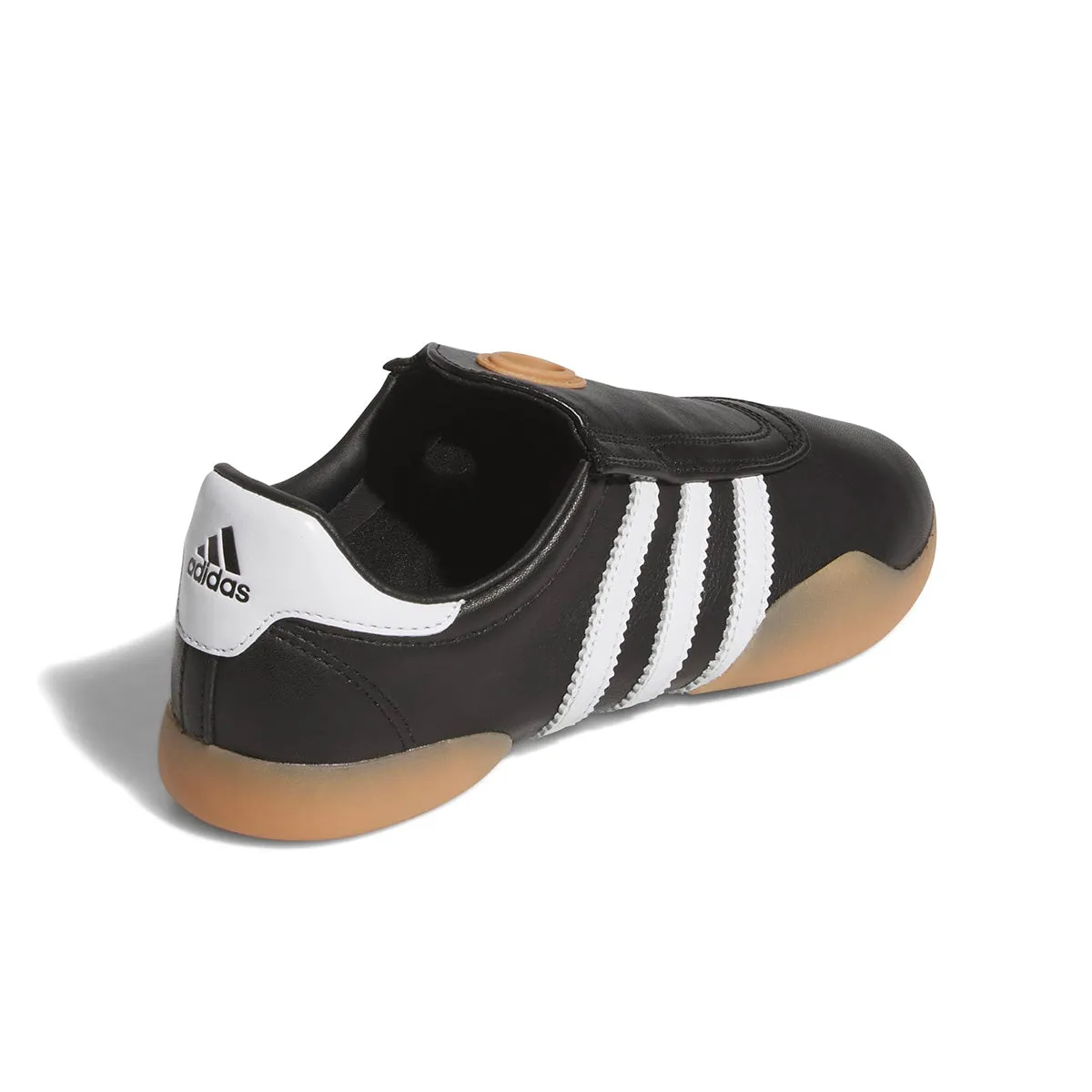 Wmns Taekwondo Mei 'Black White Gum' Leather Upper Skate Cool