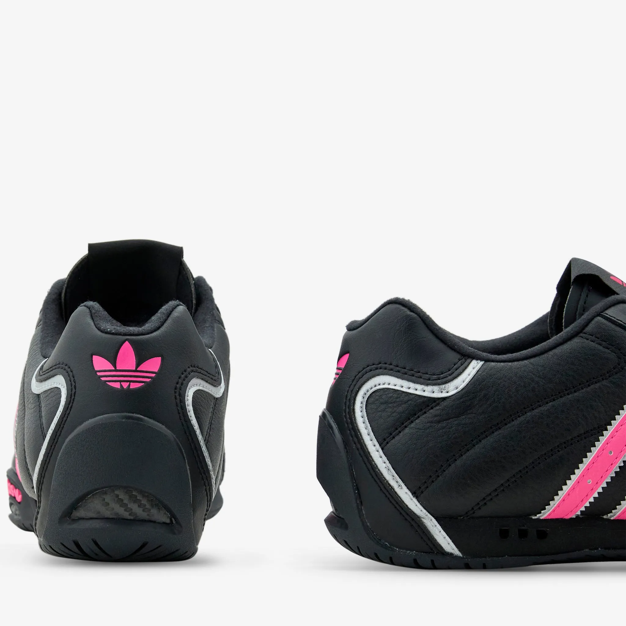 Easy   wear Women's Adi Racer Lo Core Black | Lucid Pink | Silver Metallic