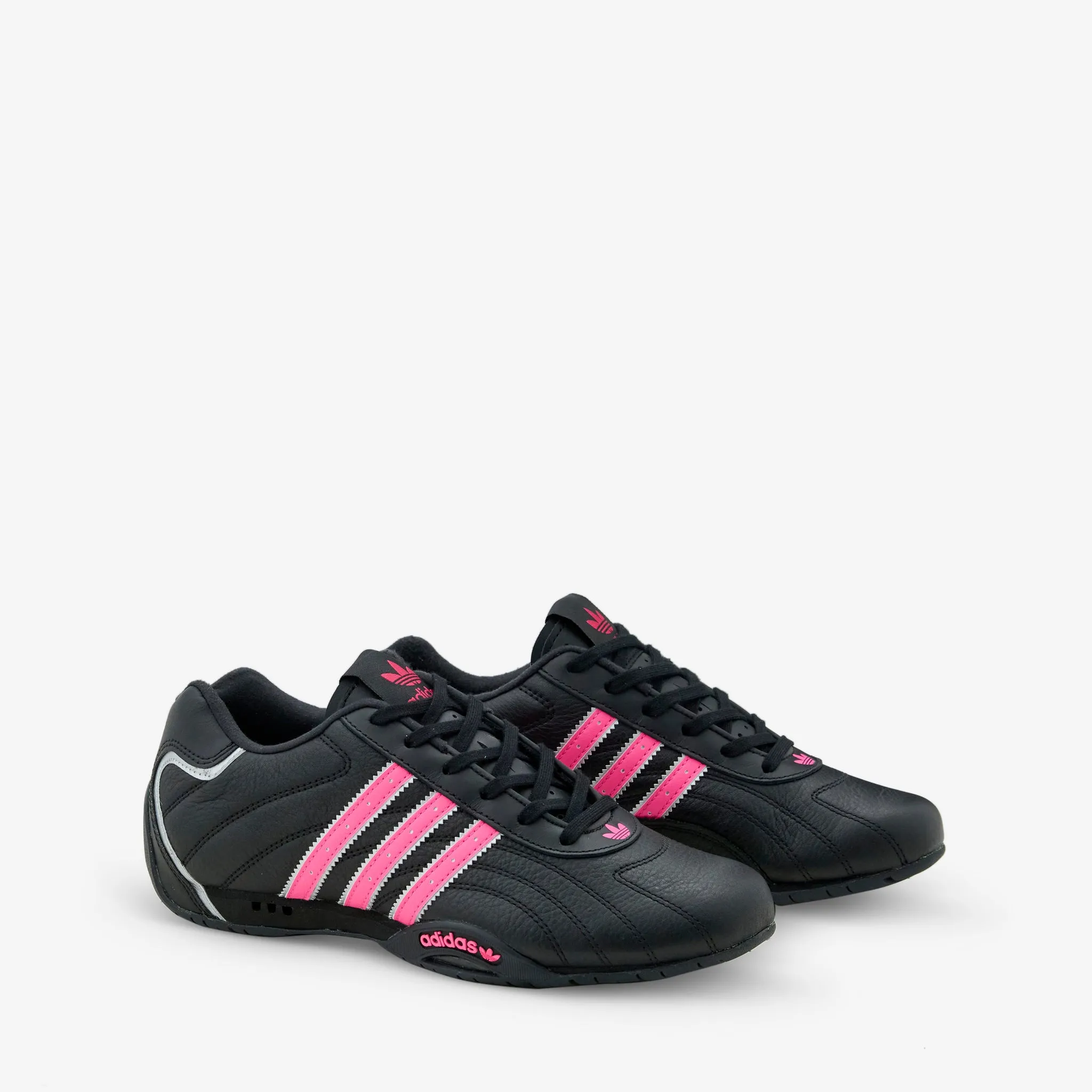 Women's Adi Racer Lo Core Black | Lucid Pink | Silver Metallic Walk With Ease Relax Style