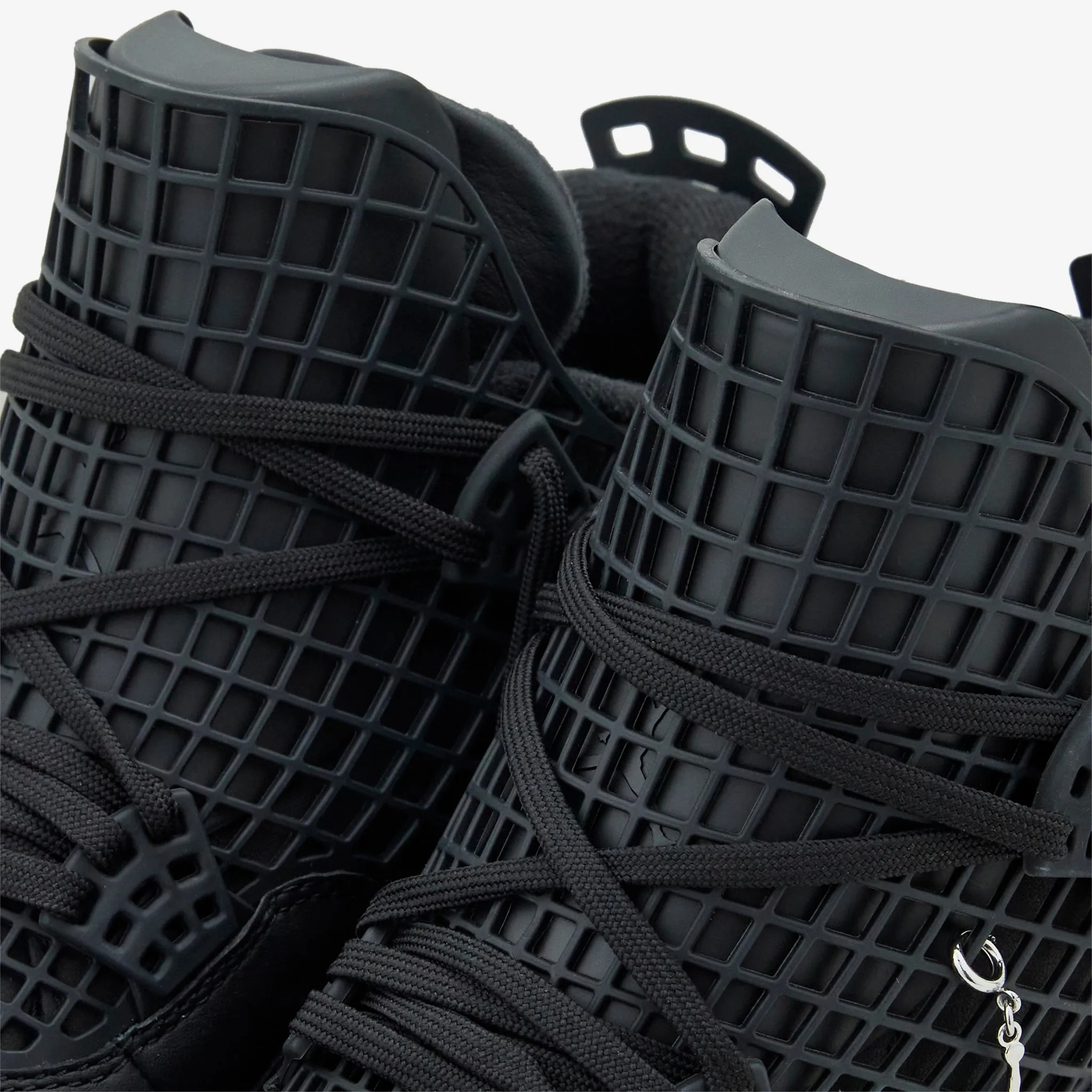 Comfort Driven Women's Air Jordan 4 Net Black | Black | Metallic Silver