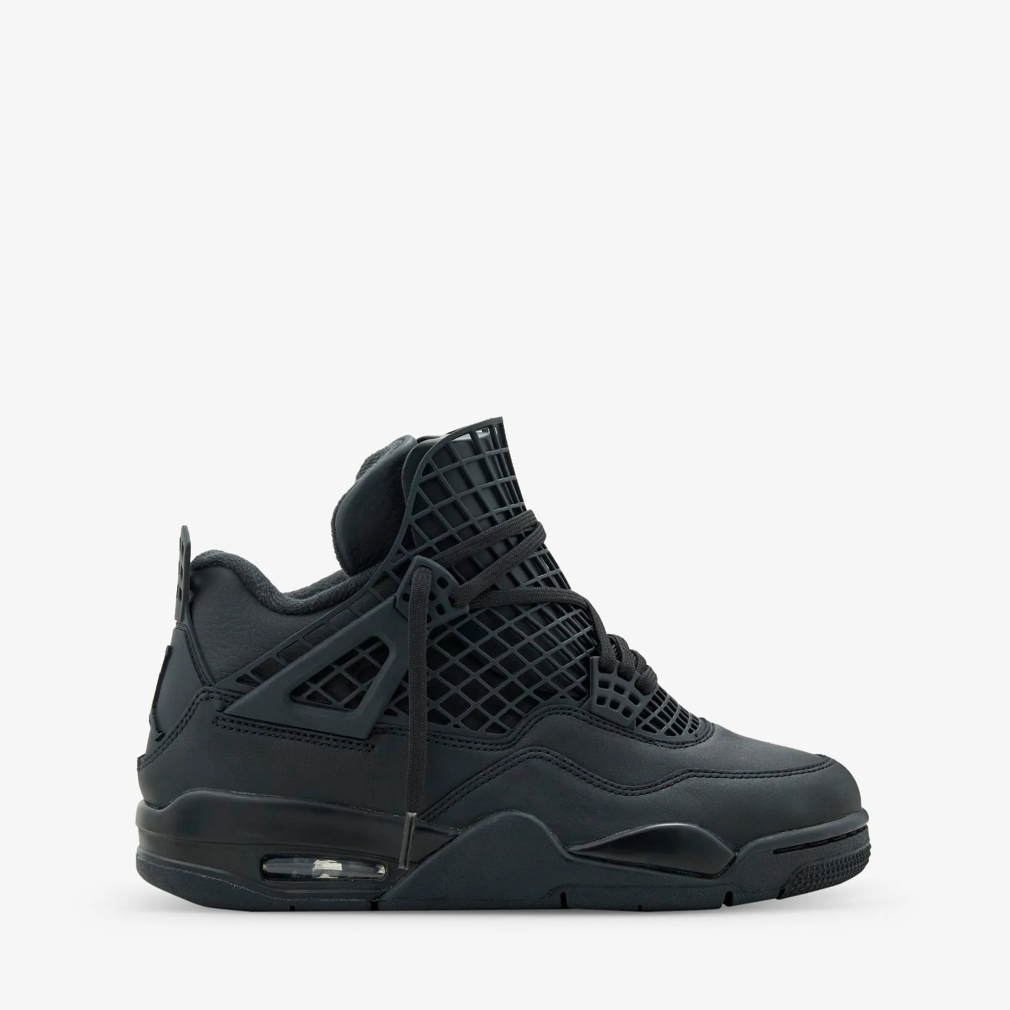 Neat Build weekend stroll Women's Air Jordan 4 Net Black | Black | Metallic Silver