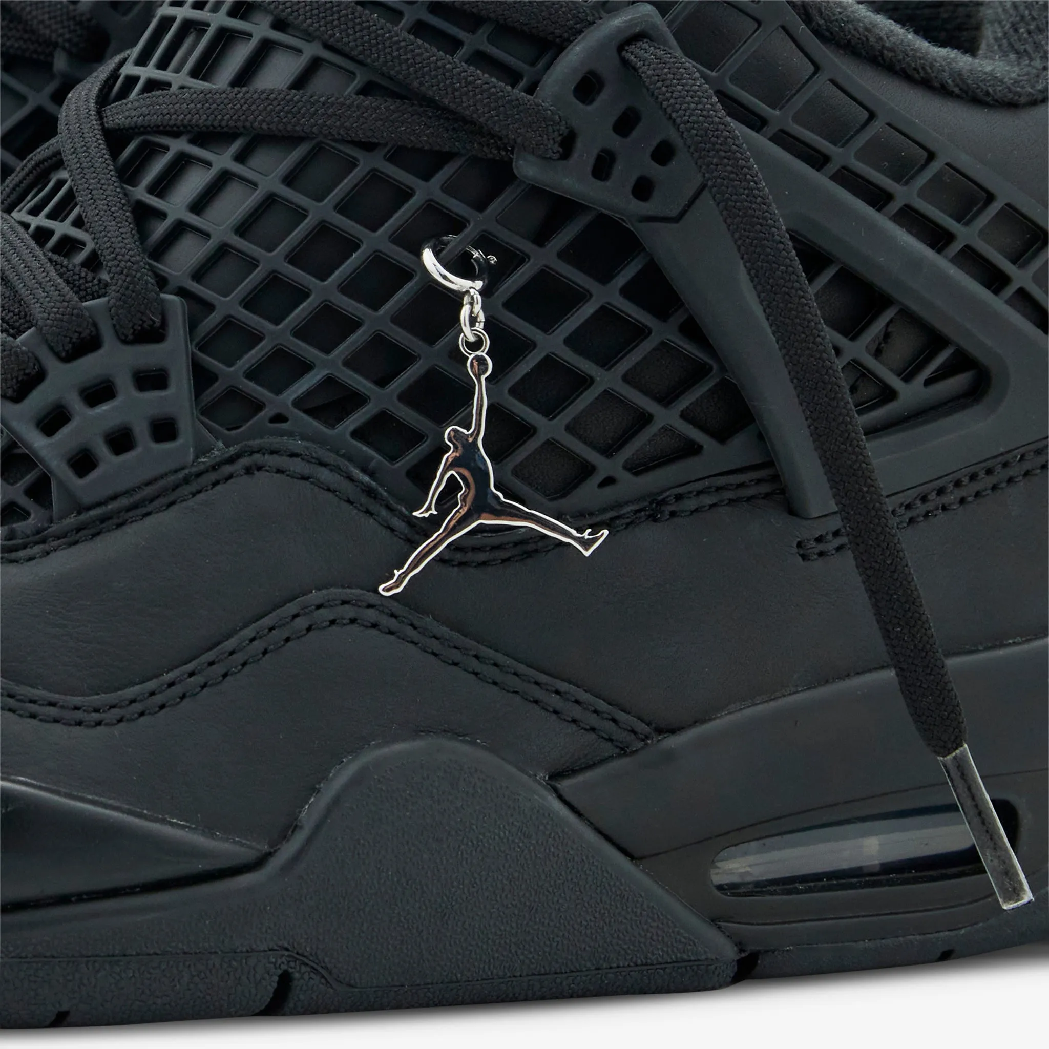 Women's Air Jordan 4 Net Black | Black | Metallic Silver Versatile Wear Stable Form