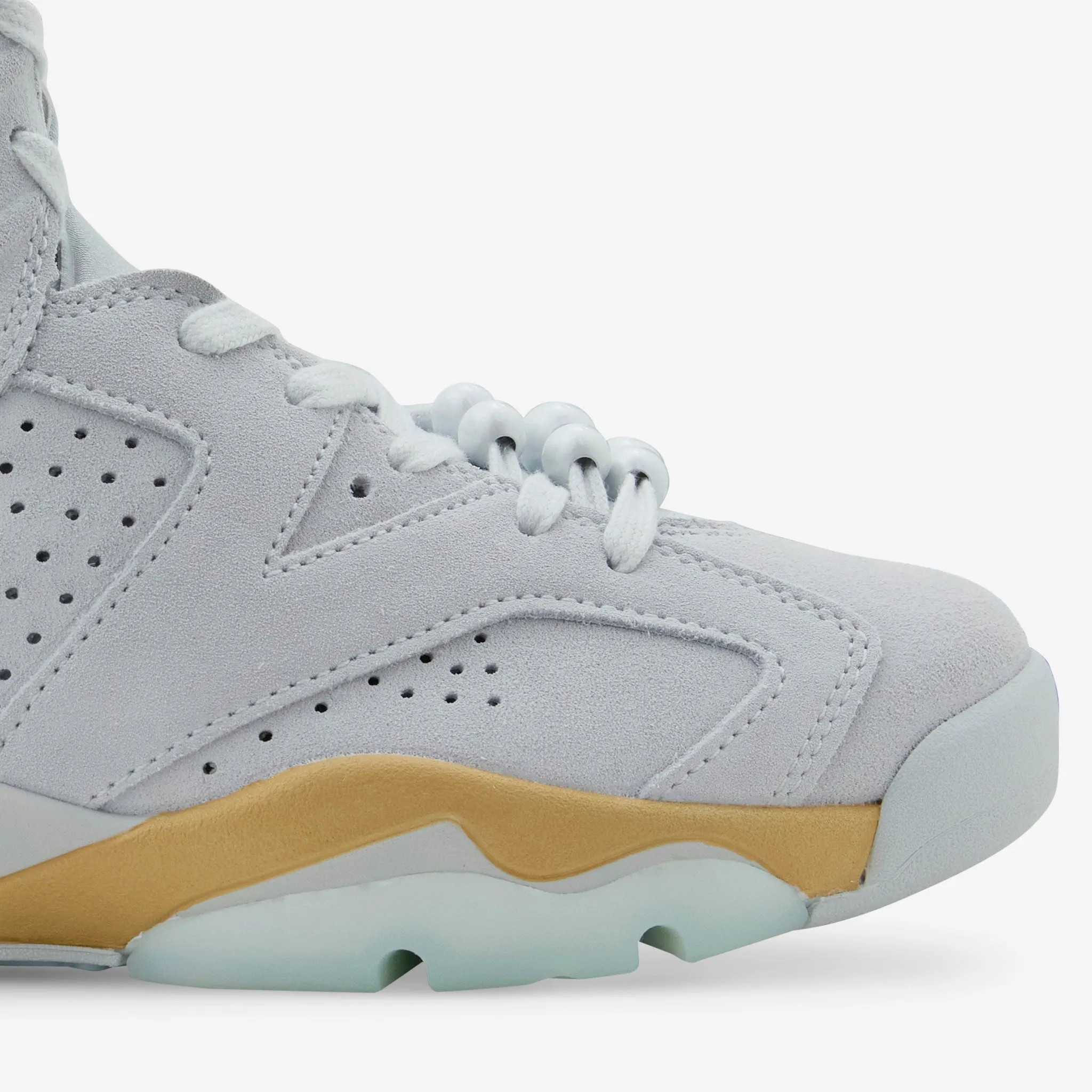 Foot Daily Hill Walk Women's Air Jordan 6 Retro Pure Platinum | Glacier Blue | Metallic Gold