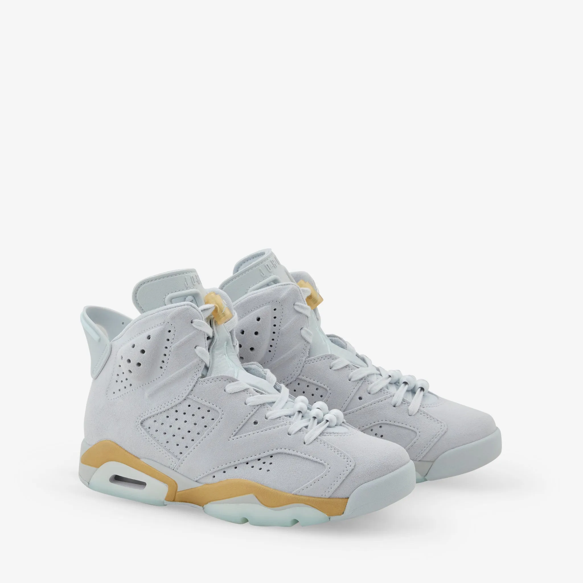 Airy Fit Women's Air Jordan 6 Retro Pure Platinum | Glacier Blue | Metallic Gold