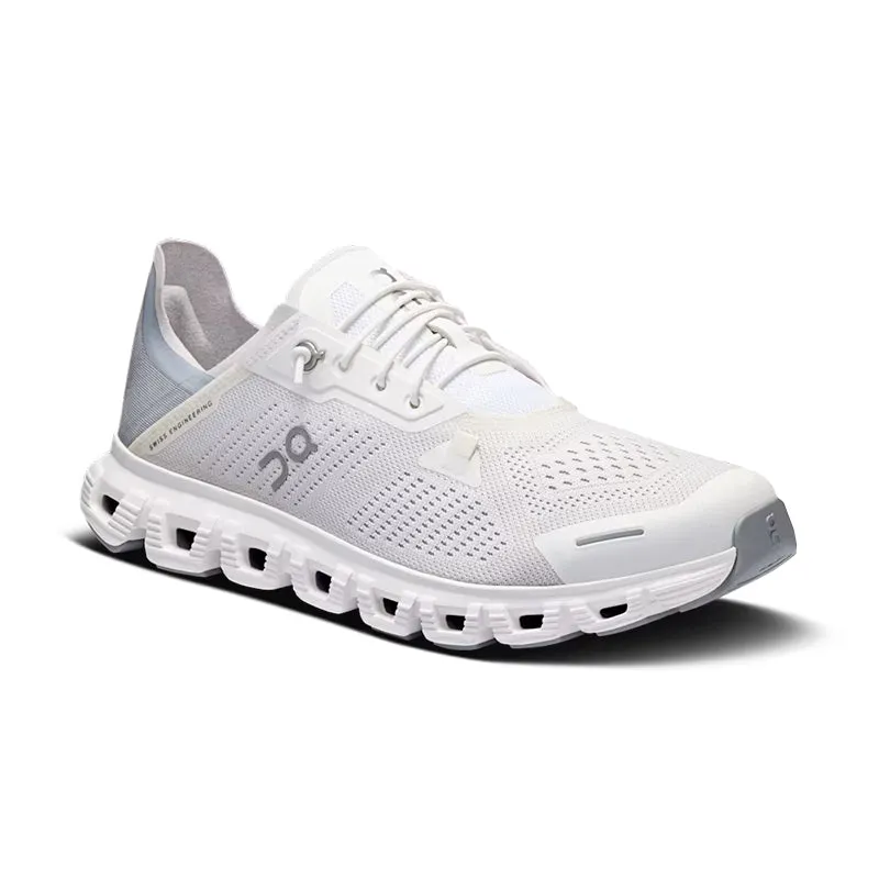 Women's Cloud 6 Coast White/Glacier stretchy running gear running in city